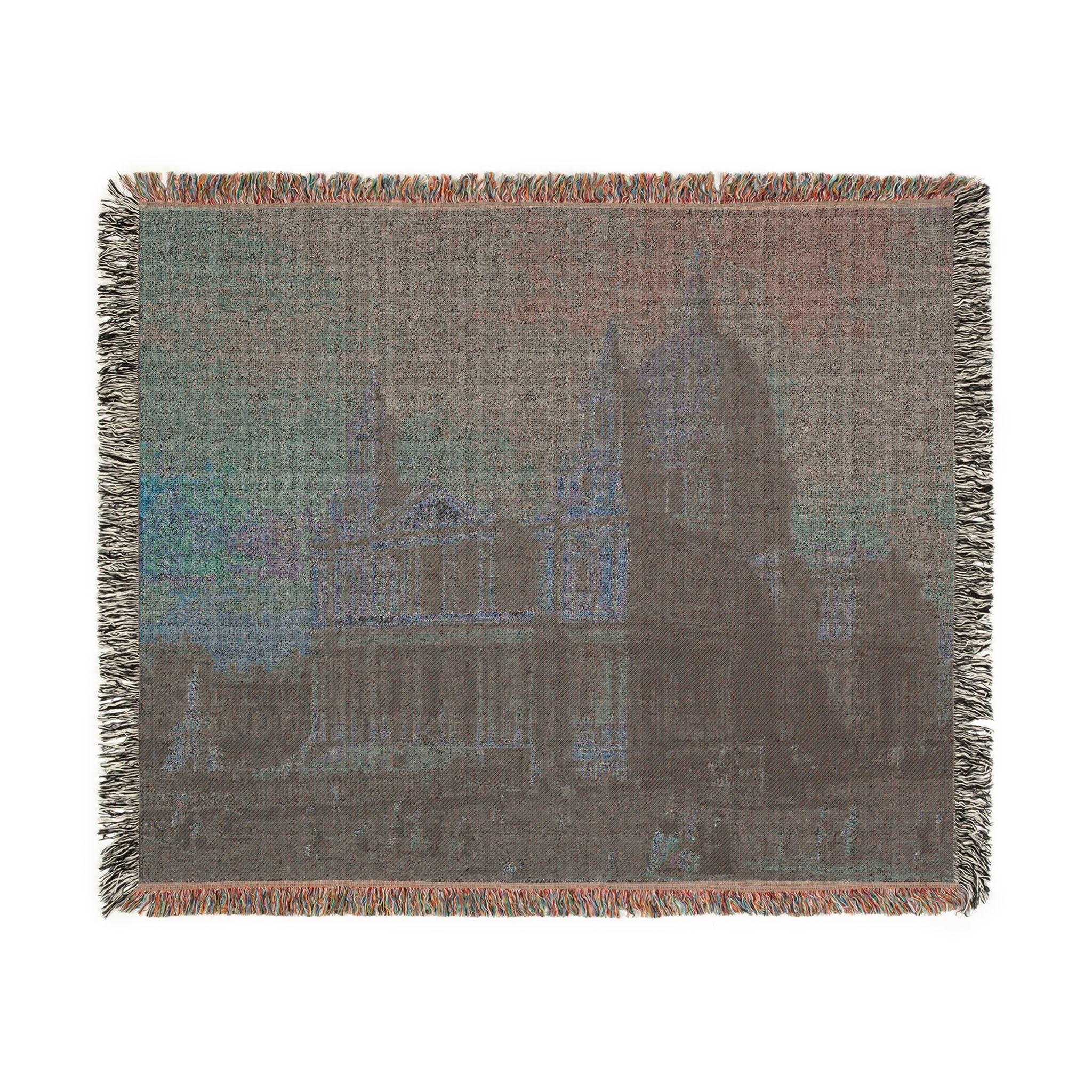 Canaletto - St. Paul's Cathedral - Google Art Project | Woven Tapestry Blanket