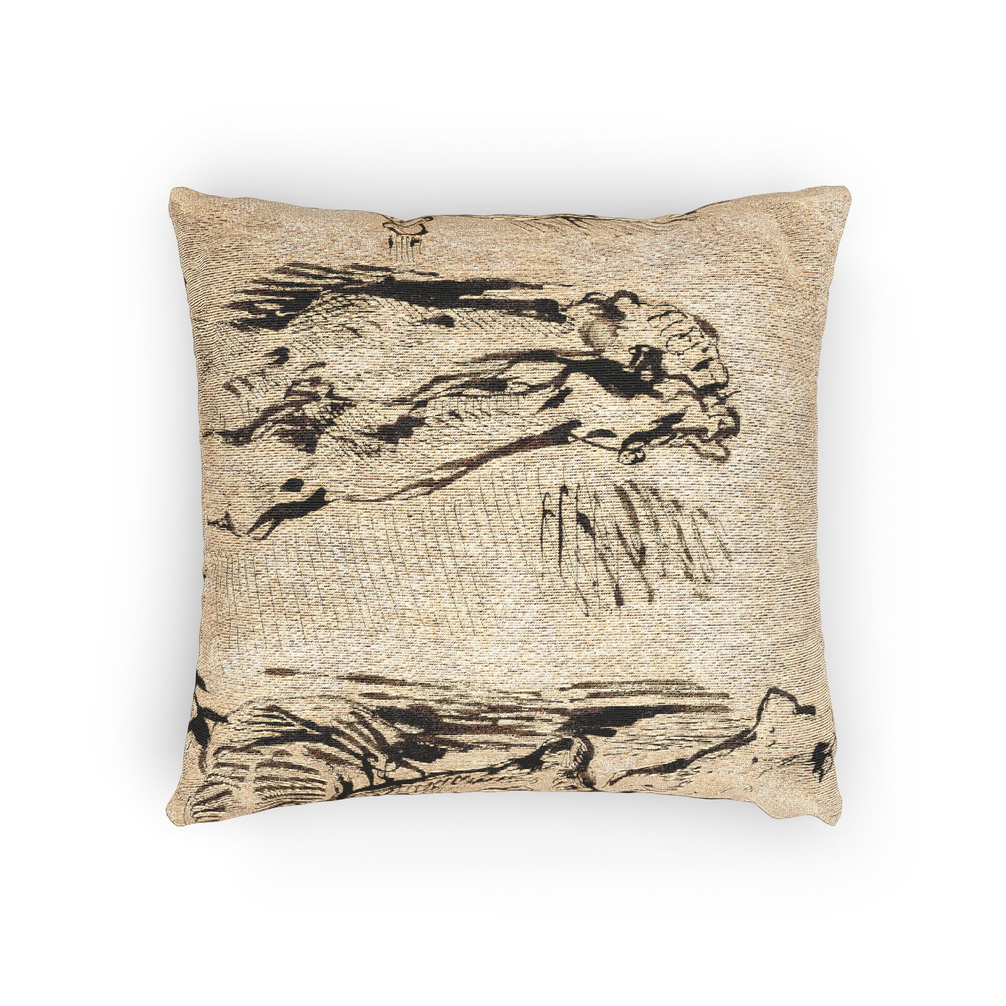 Eugène Delacroix - Study of Arms and Legs of Christ Crucified | Woven Pillow