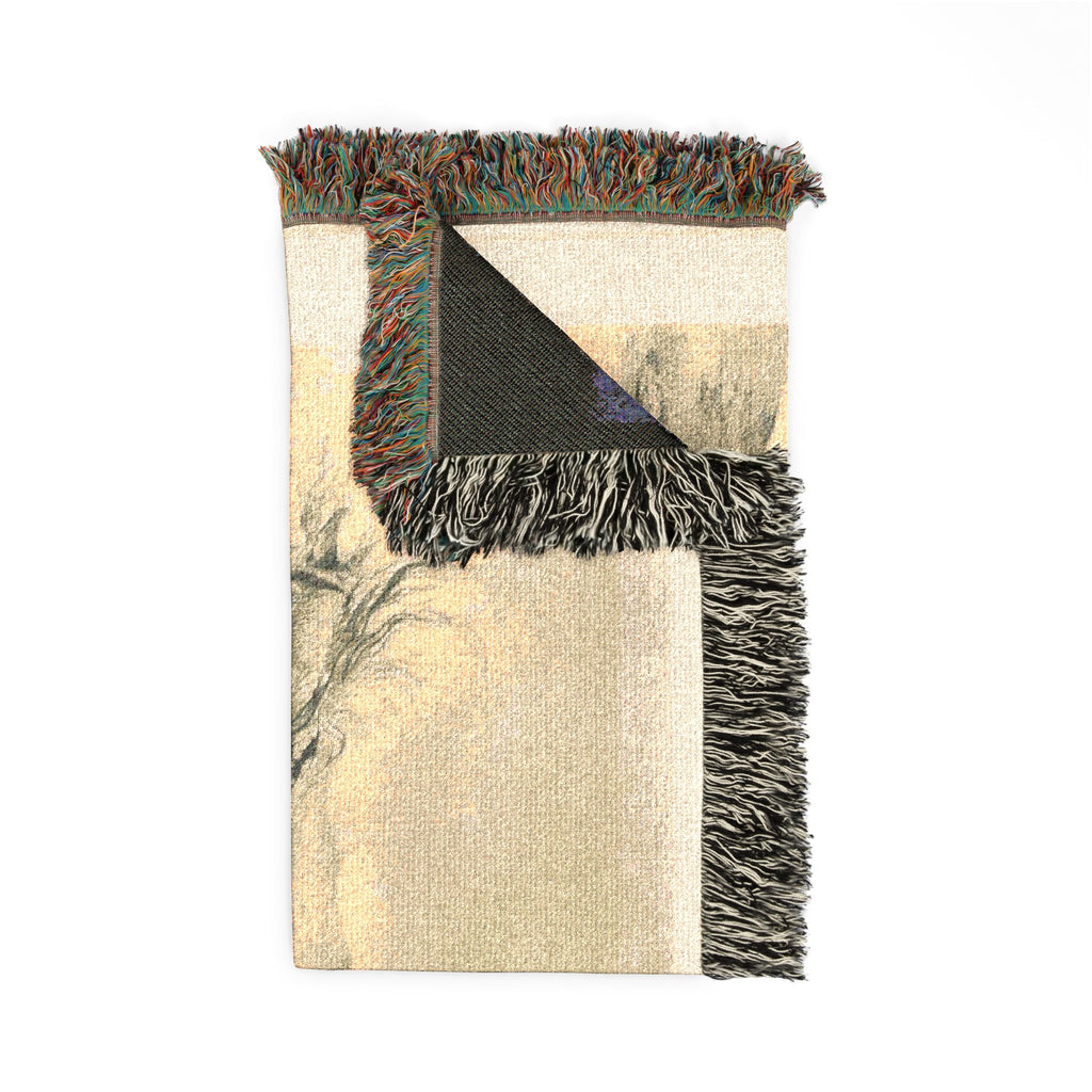 Eugène Delacroix - Fallen Horse and Dead Knight | Woven Tapestry Blanket