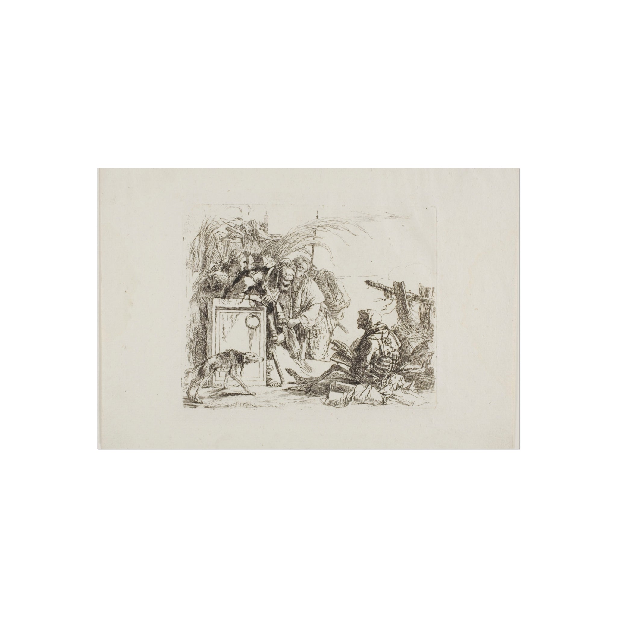 Giovanni Battista Tiepolo - Death Giving Audience, from Capricci | Fine Art Poster