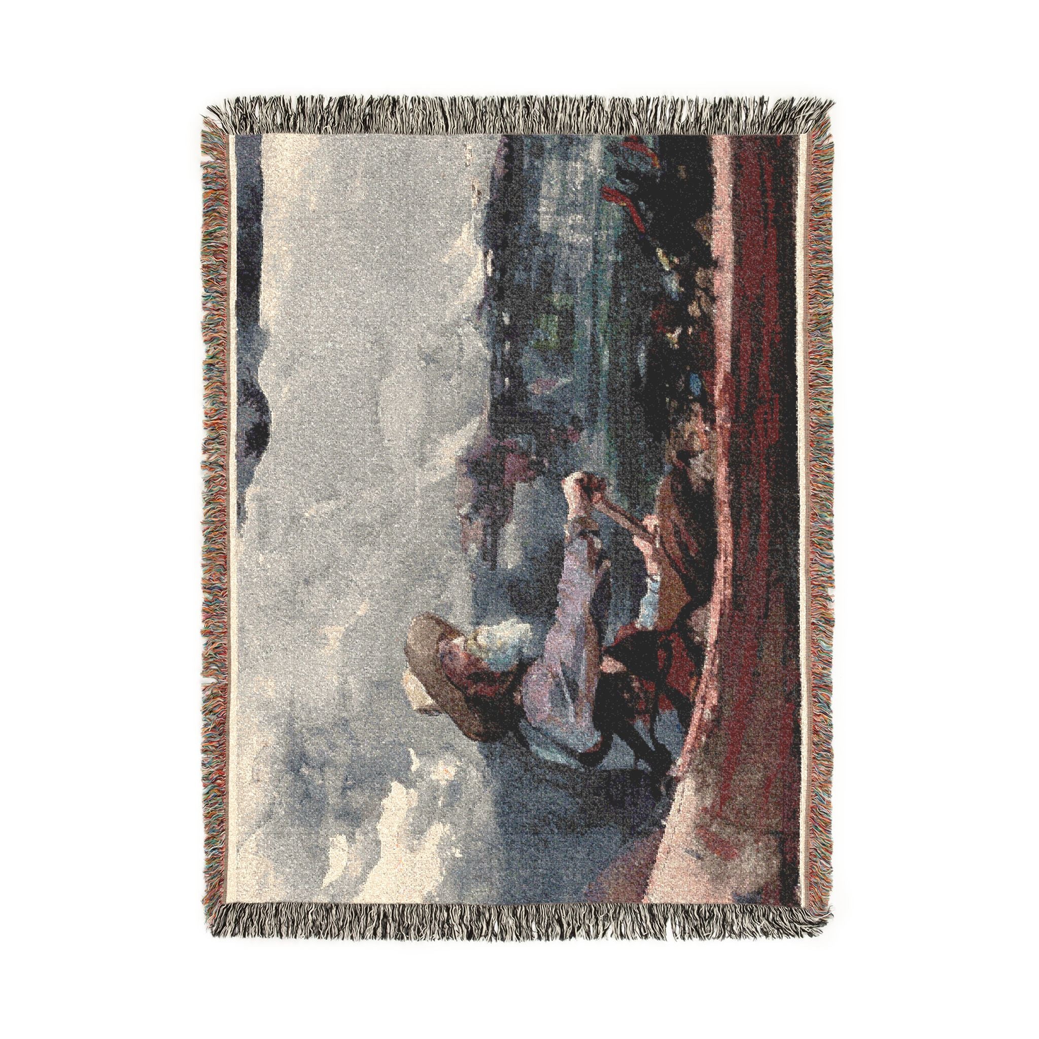 Winslow Homer - Adirondacks Guide | Woven Tapestry Blanket