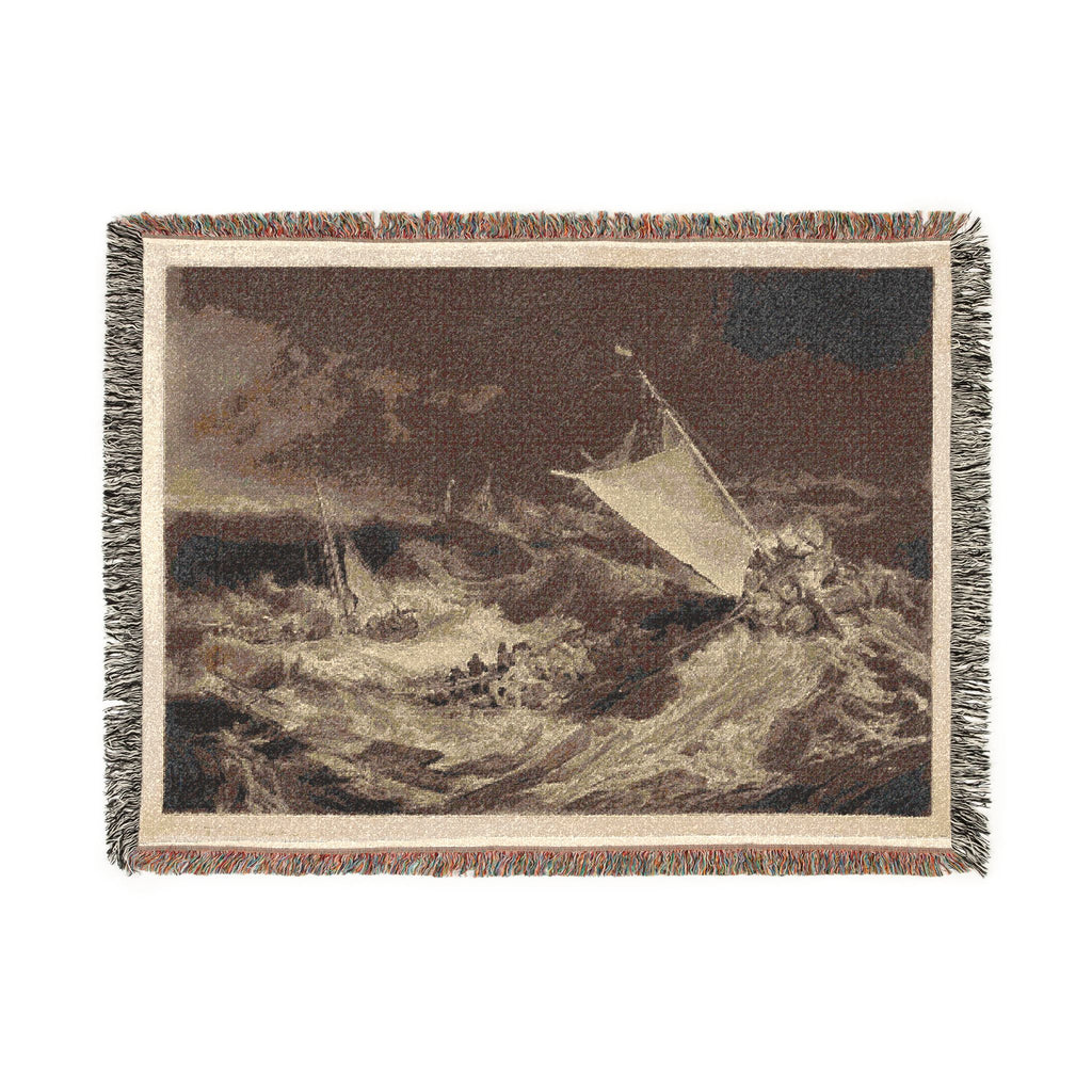Charles Turner - A Shipwreck | Woven Tapestry Blanket