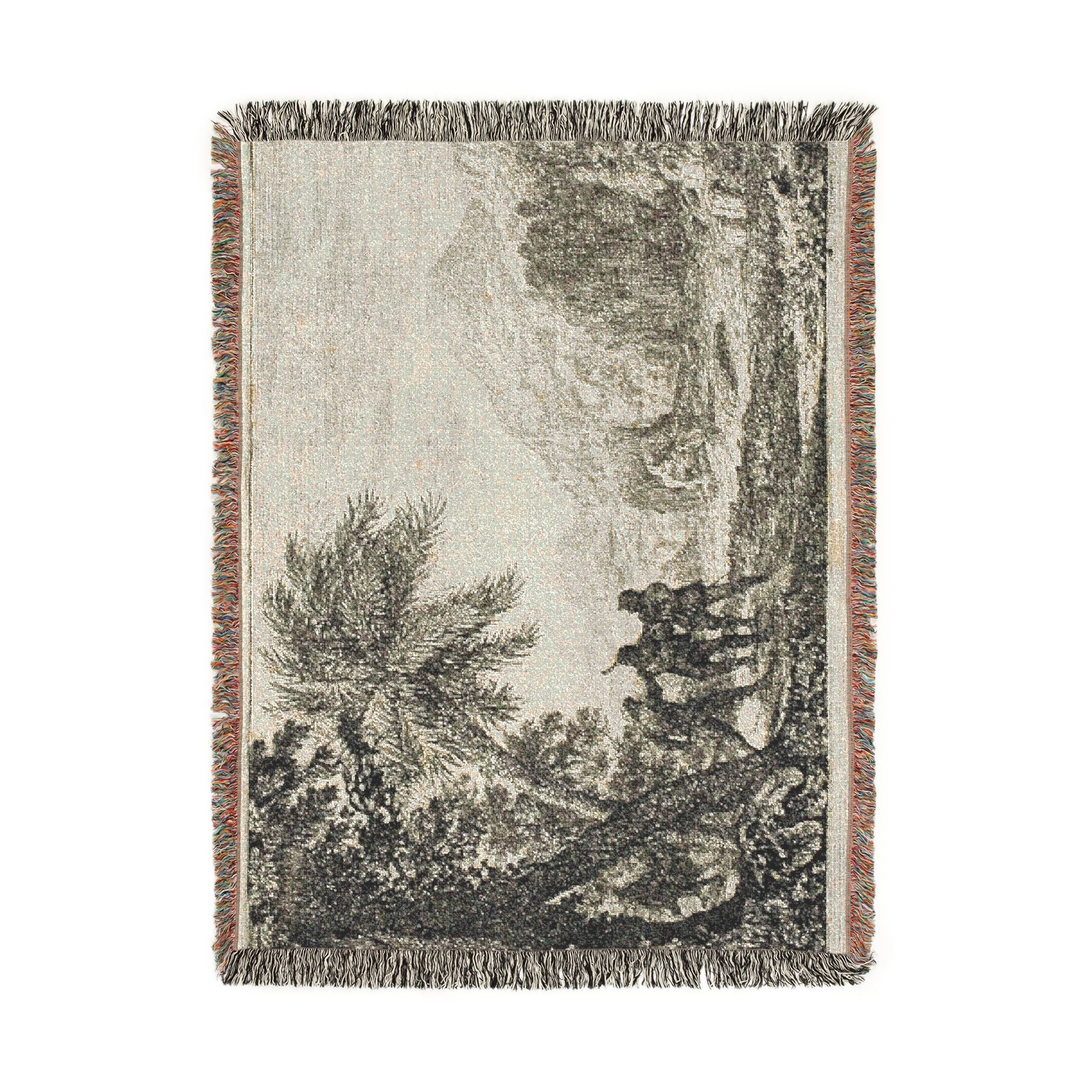 Claude Lorrain - Scene of Brigands | Woven Tapestry Blanket