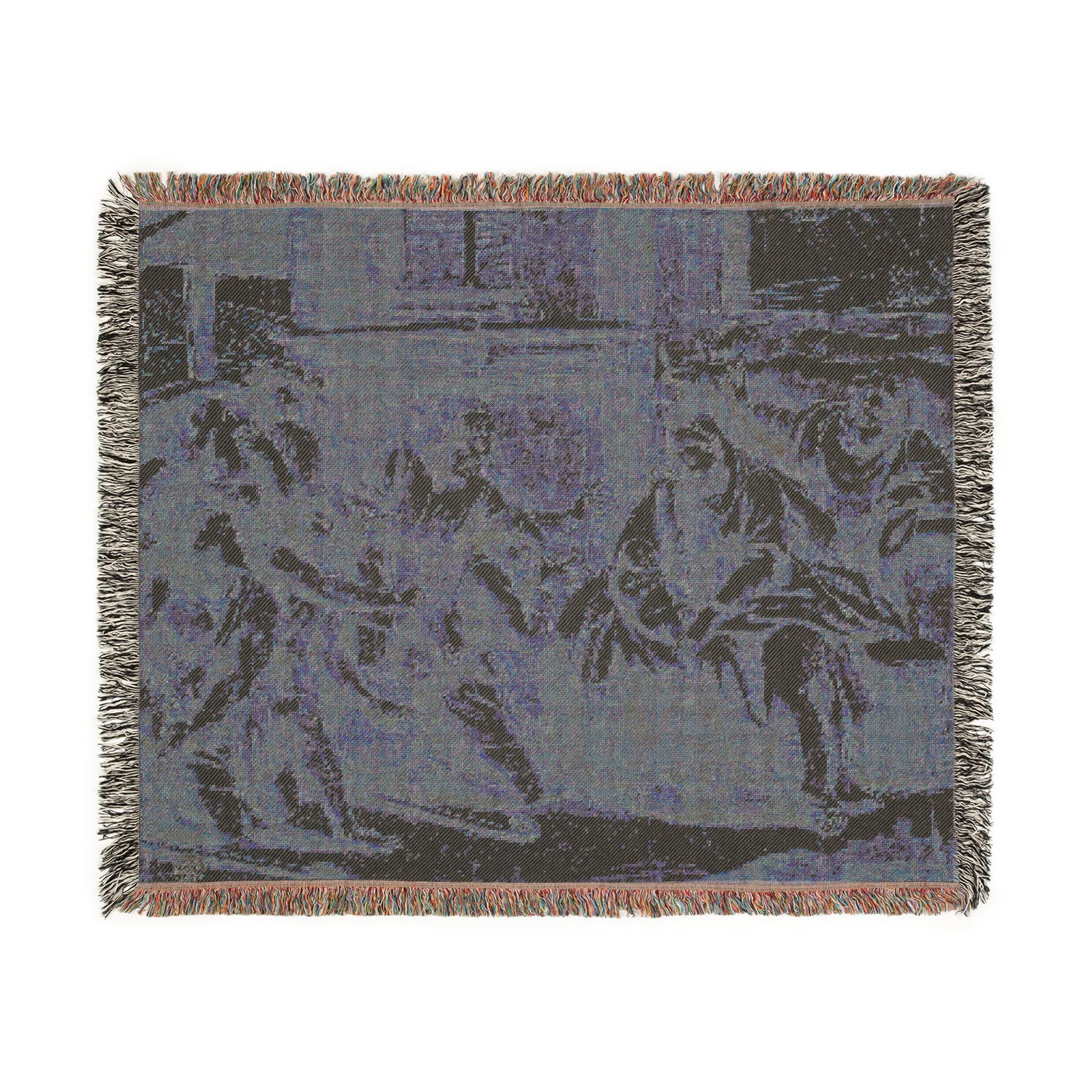 Nicolas Poussin - Adoration of the Shepherds | Woven Tapestry Blanket