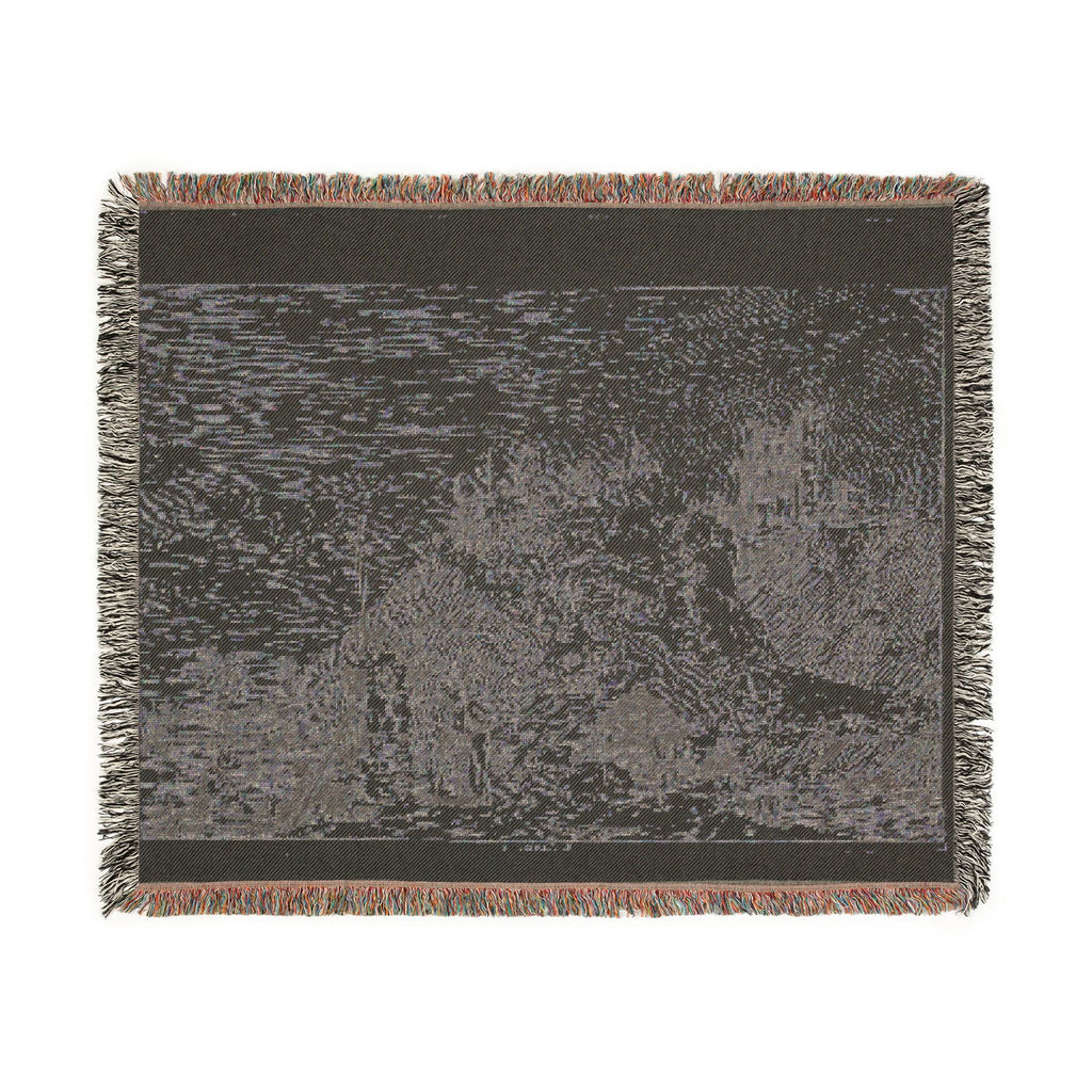 Canaletto - Landscape with the Pilgrim at Prayer, from Vedute | Woven Tapestry Blanket
