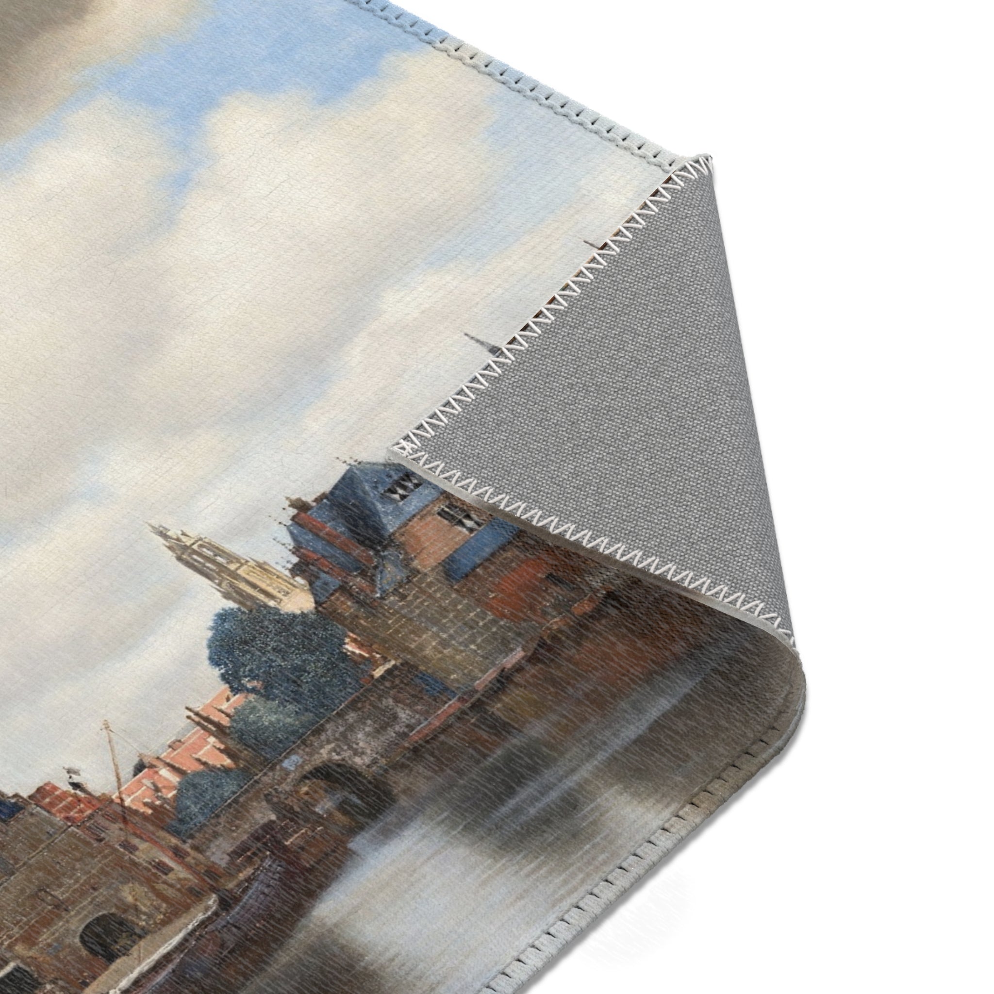 Johannes Vermeer - View of Delft - 92 - Mauritshuis | Area Rug