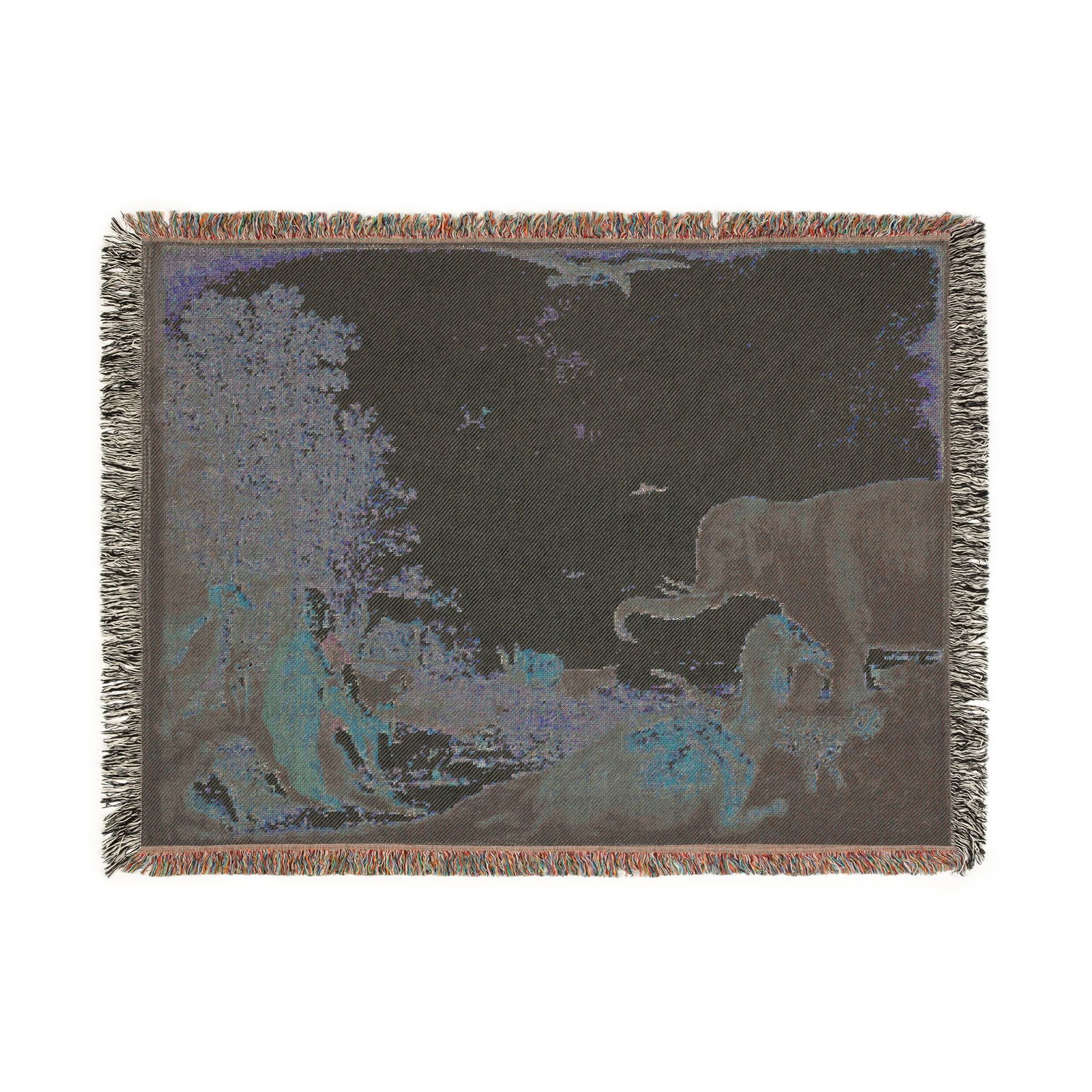 Dessau, Anhaltische Gemäldegalerie, Aelbert Jacobsz. Cuyp, Orpheus und die Tiere | Woven Tapestry Blanket