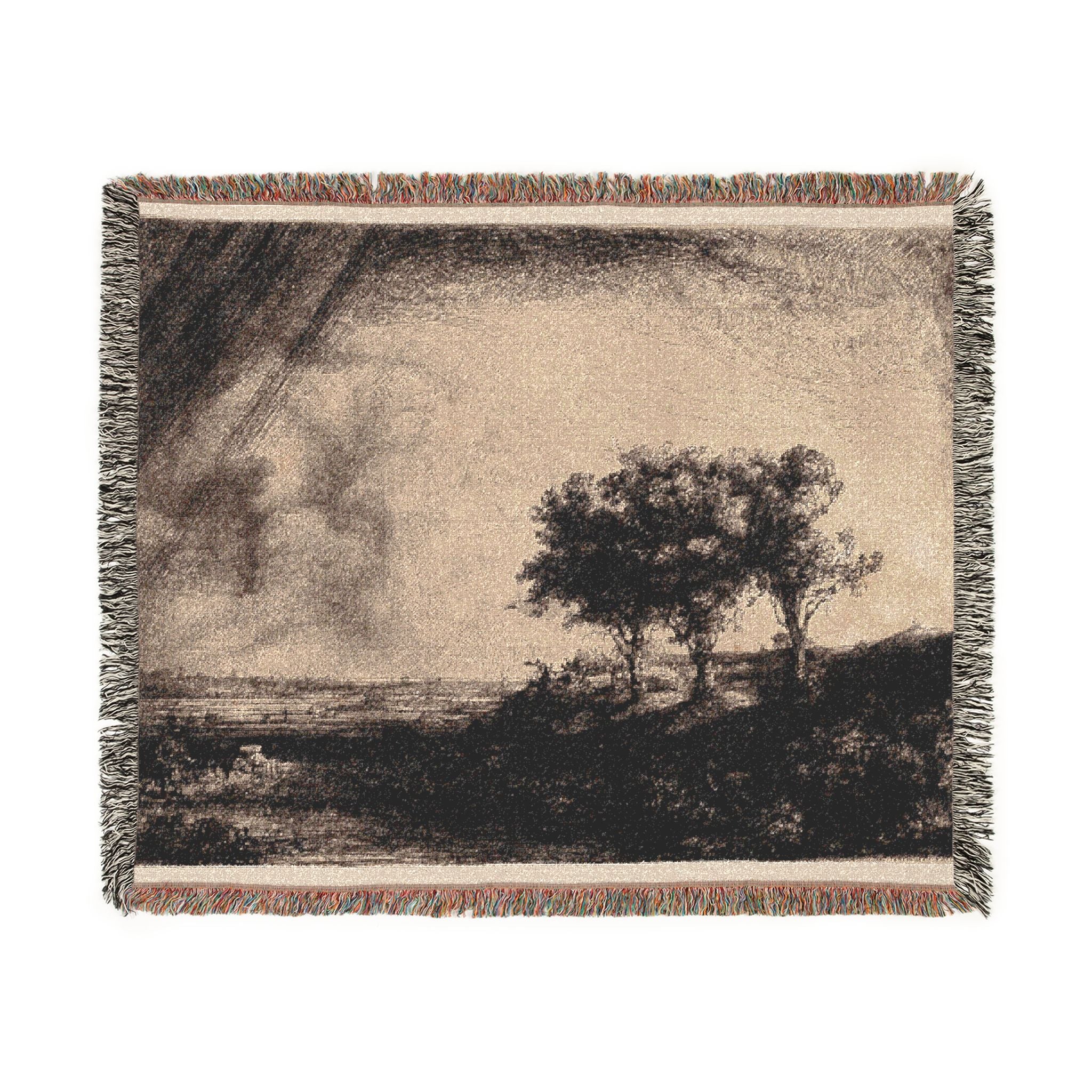 Rembrandt van Rijn - The Three Trees | Woven Tapestry Blanket