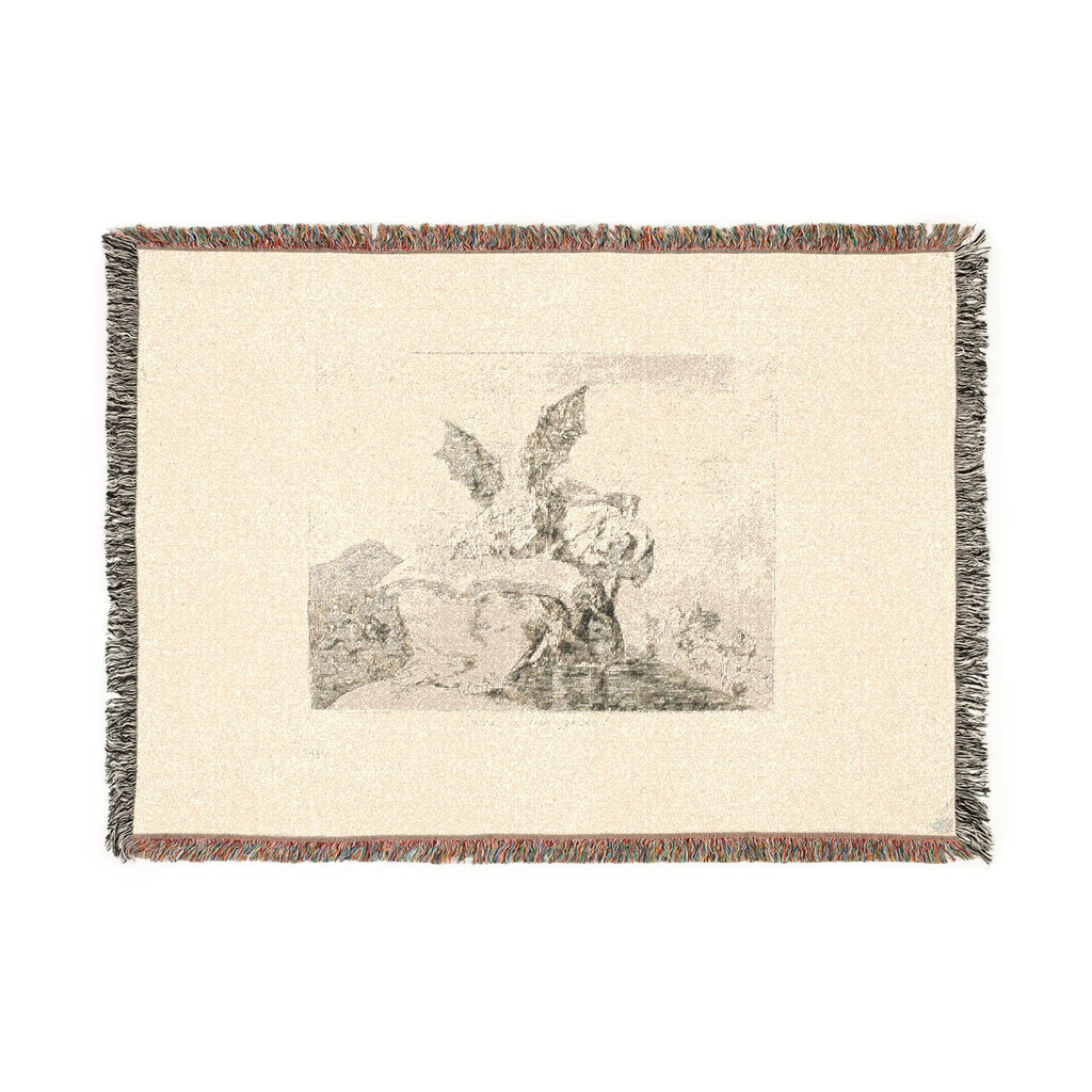 Francisco José de Goya y Lucientes - Against the Common Good, plate 71 from The Disasters of War | Woven Tapestry Blanket