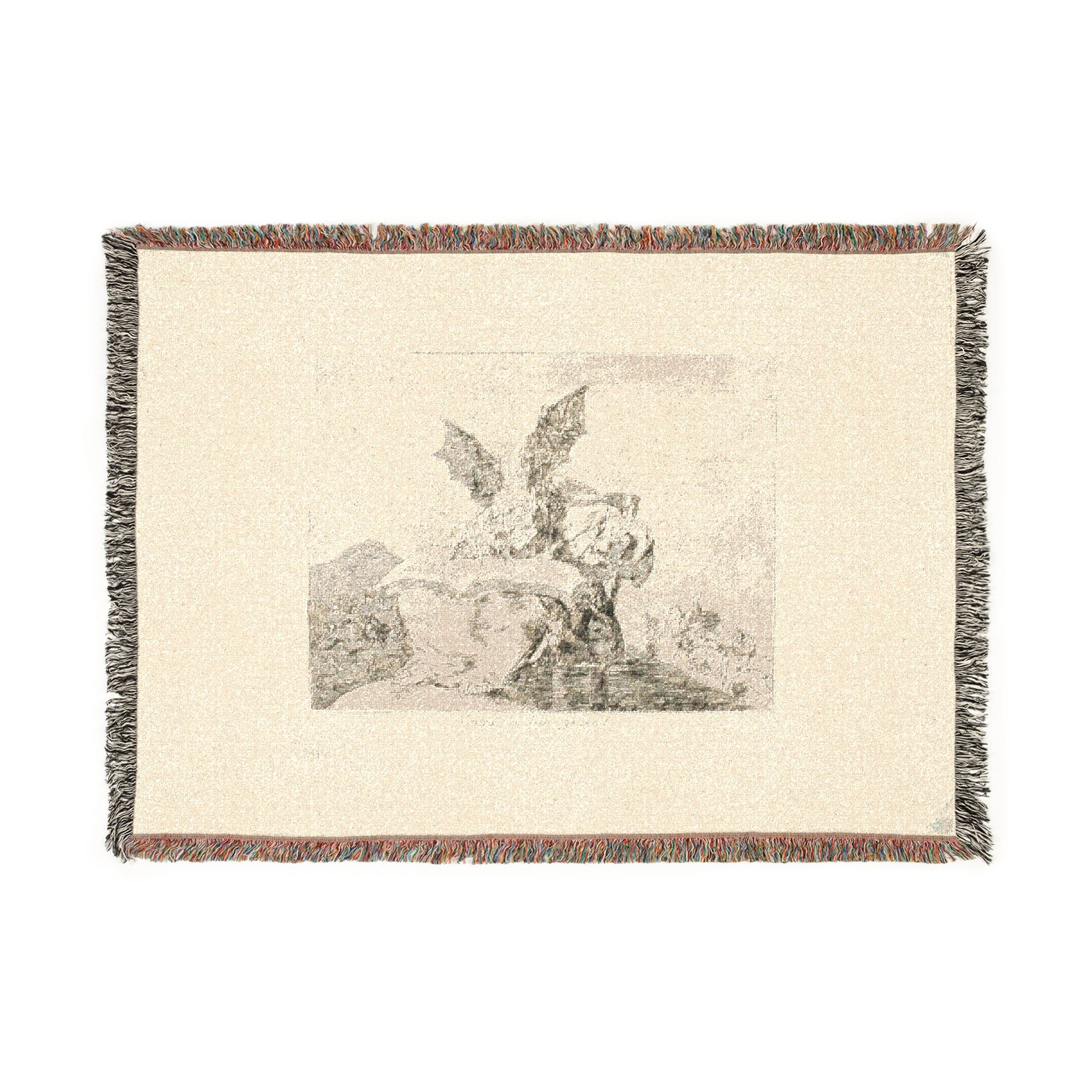 Francisco José de Goya y Lucientes - Against the Common Good, plate 71 from The Disasters of War | Woven Tapestry Blanket
