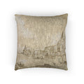 Imitator of Francesco Guardi - Bacino di San Marco with the Dogana del Mare and Santa Maria della Salute | Woven Pillow