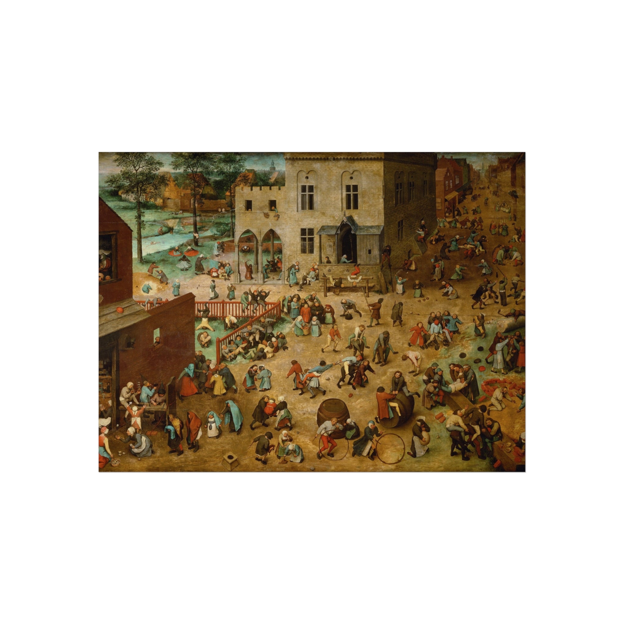 Pieter Bruegel the Elder - Children’s Games - Google Art Project | Fine Art Poster