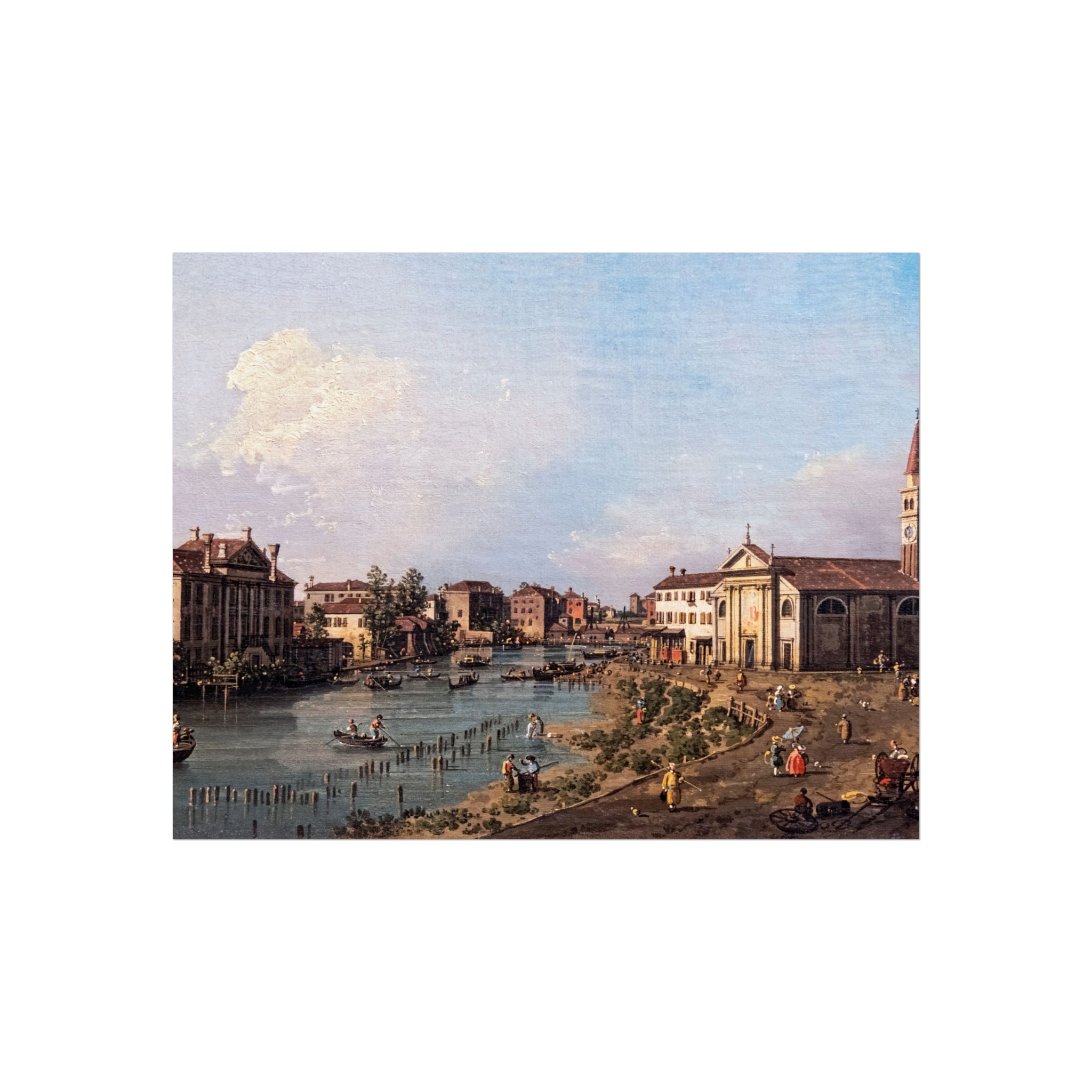 Bemberg Fondation Toulouse - Vue de Dolo - Canaletto ca 1740 - Inv 1011 | Fine Art Poster