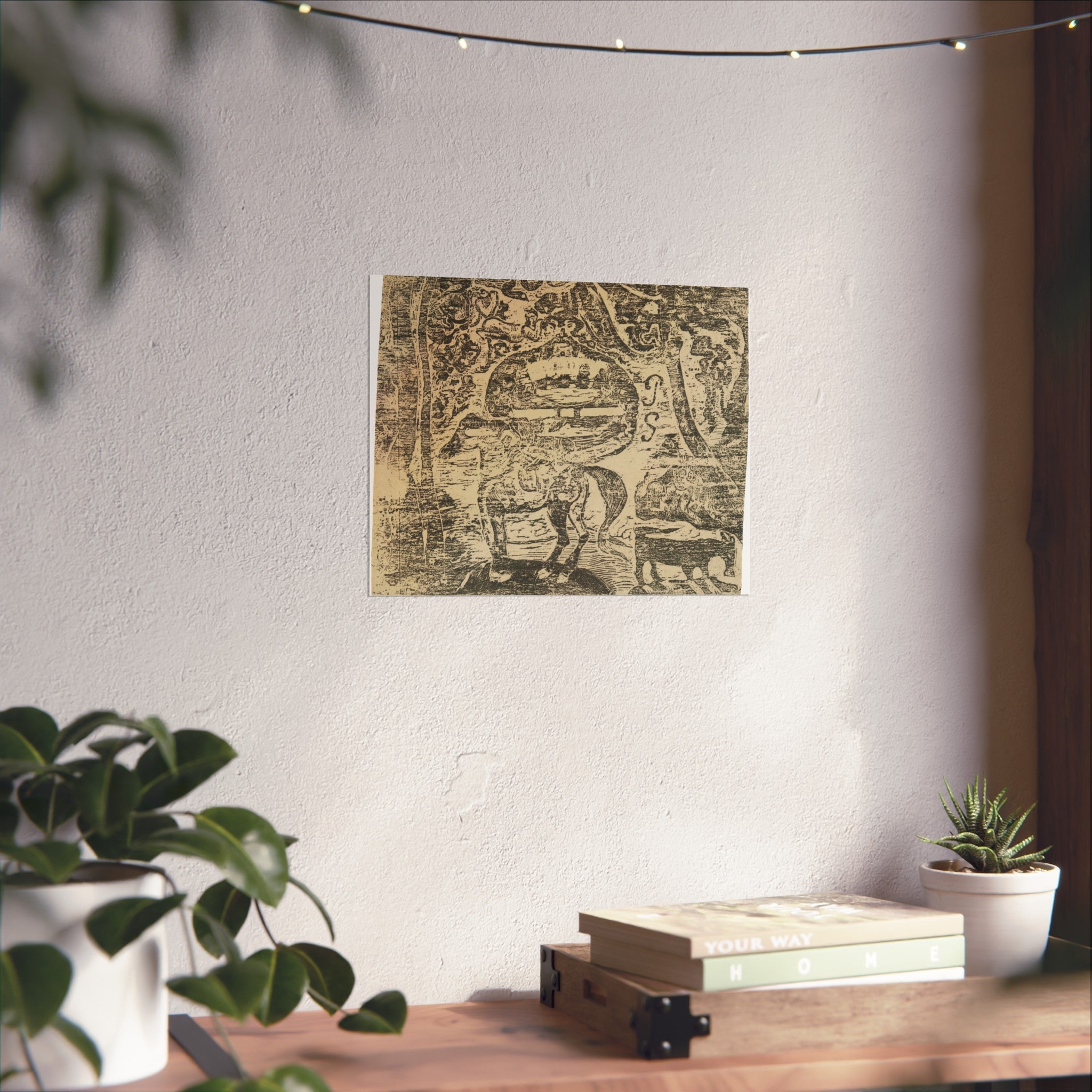 Paul Gauguin - Horse, with Other Animals and Ornaments | Fine Art Poster