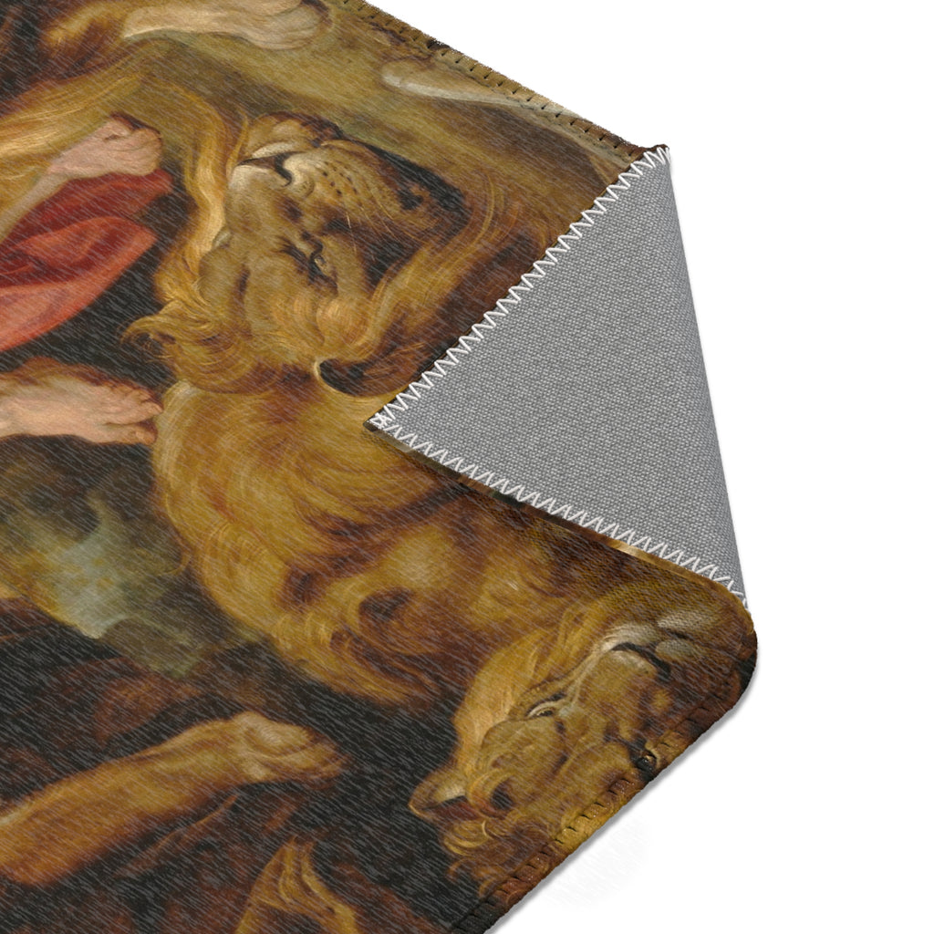 Sir Peter Paul Rubens - Daniel in the Lions' Den - Google Art Project | Area Rug