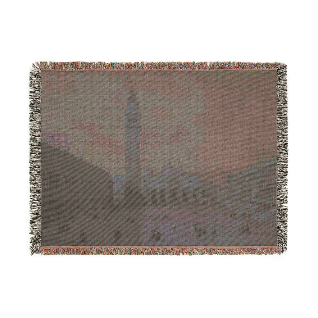 Giovanni Antonio Canal, il Canaletto - Piazza San Marco - WGA03883 | Woven Tapestry Blanket