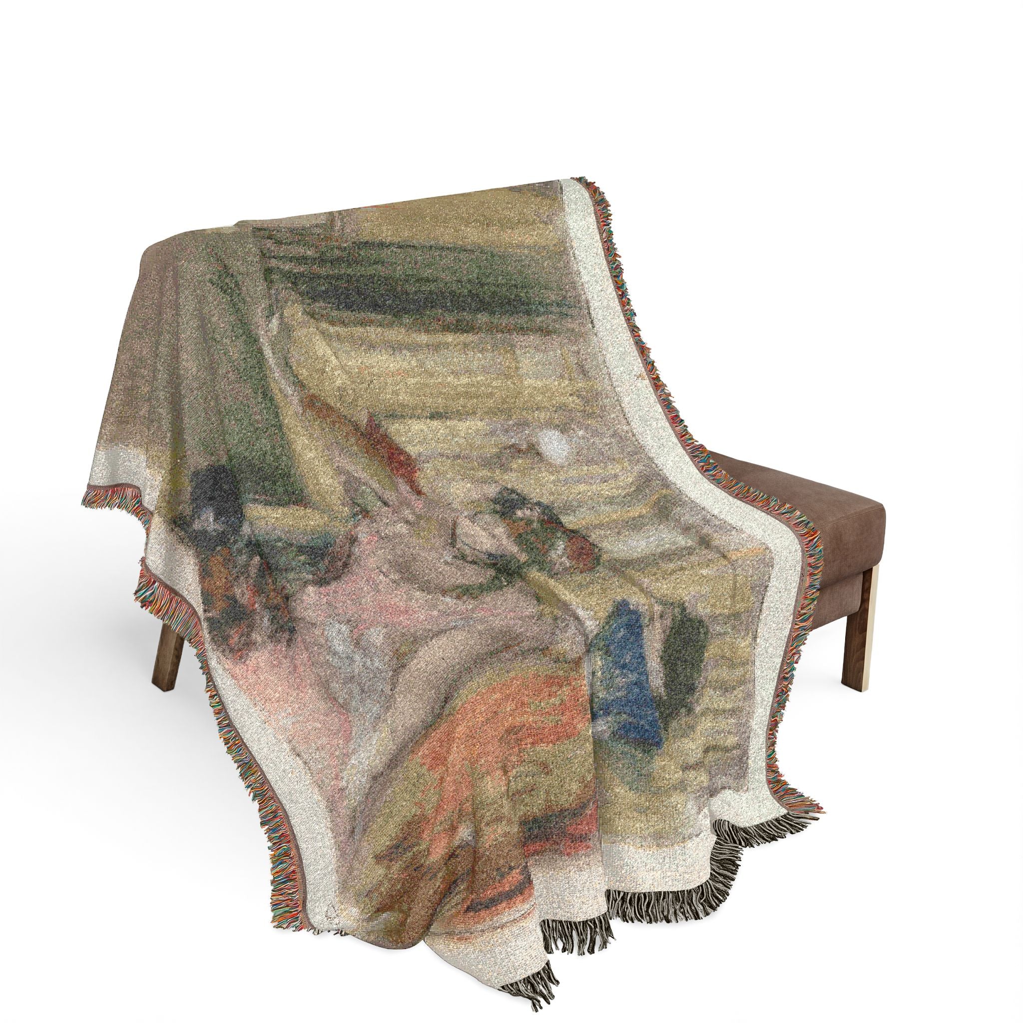 Singers on the Stage Edgar Degas Tapestry Blanket