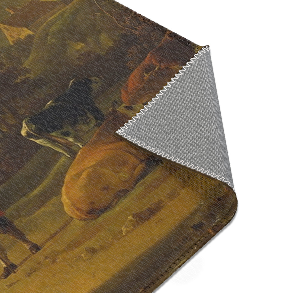 Aelbert Cuyp - Rivierlandschap met ruiters - Google Art Project | Area Rug