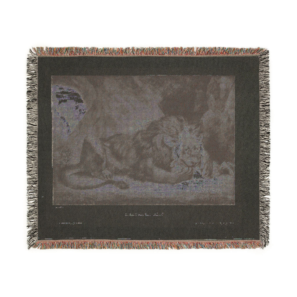 Eugène Delacroix - Lion of the Atlas Mountains | Woven Tapestry Blanket