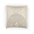 Inkwell Line Arch Woven Pillow