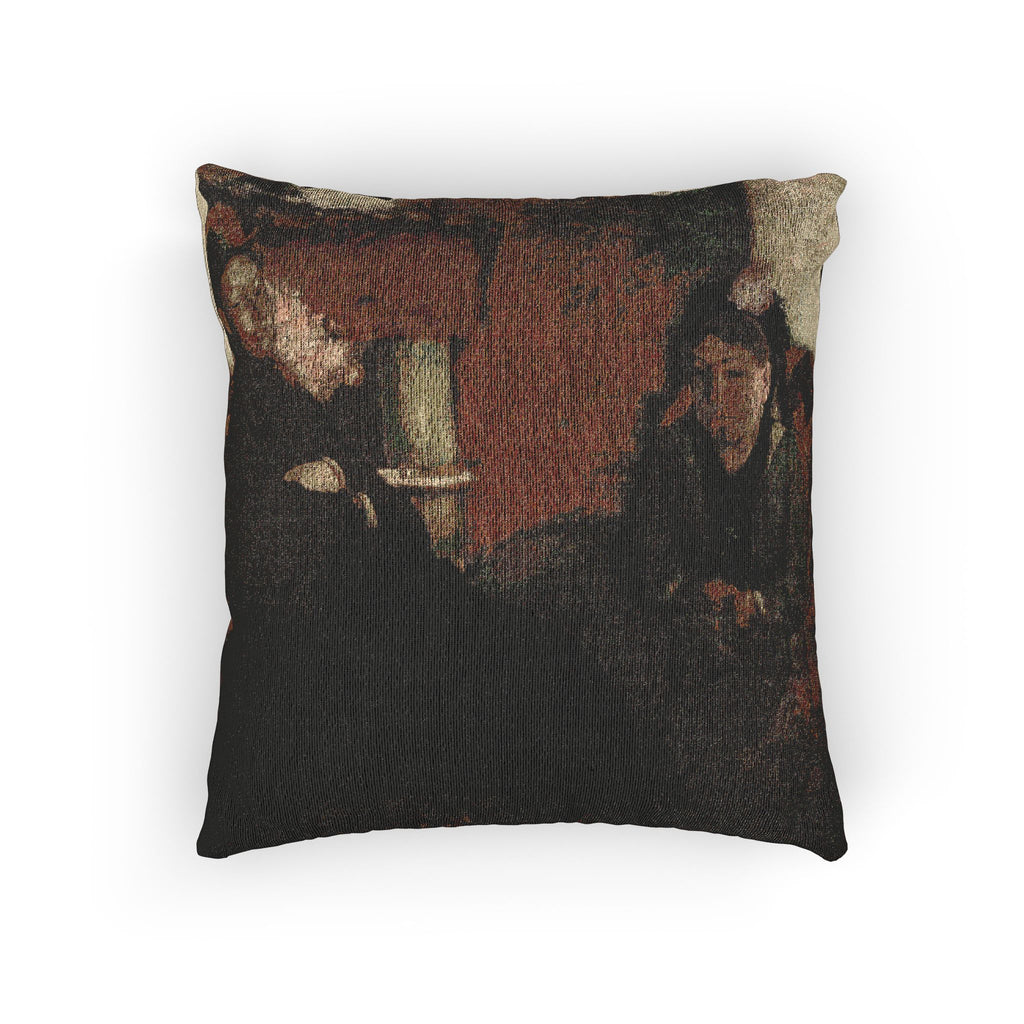 Hilaire Germain Edgar Degas - Portrait of Mme Lisle and Mme Loubens | Woven Pillow