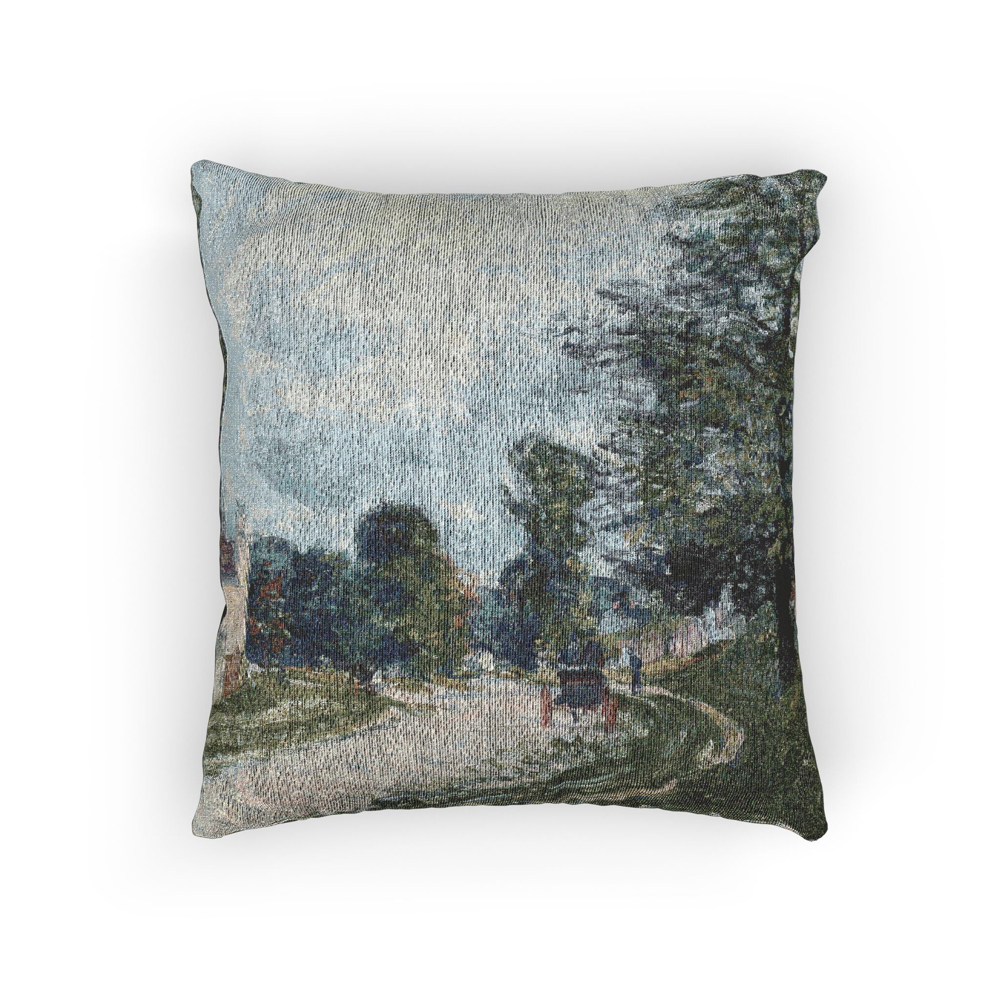 Alfred Sisley - A Turn in the Road | Woven Pillow