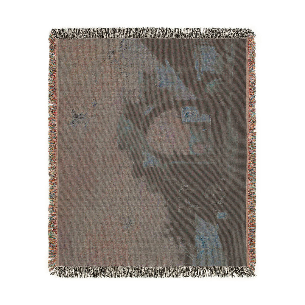 Francesco Guardi - Ruined Archway | Woven Tapestry Blanket