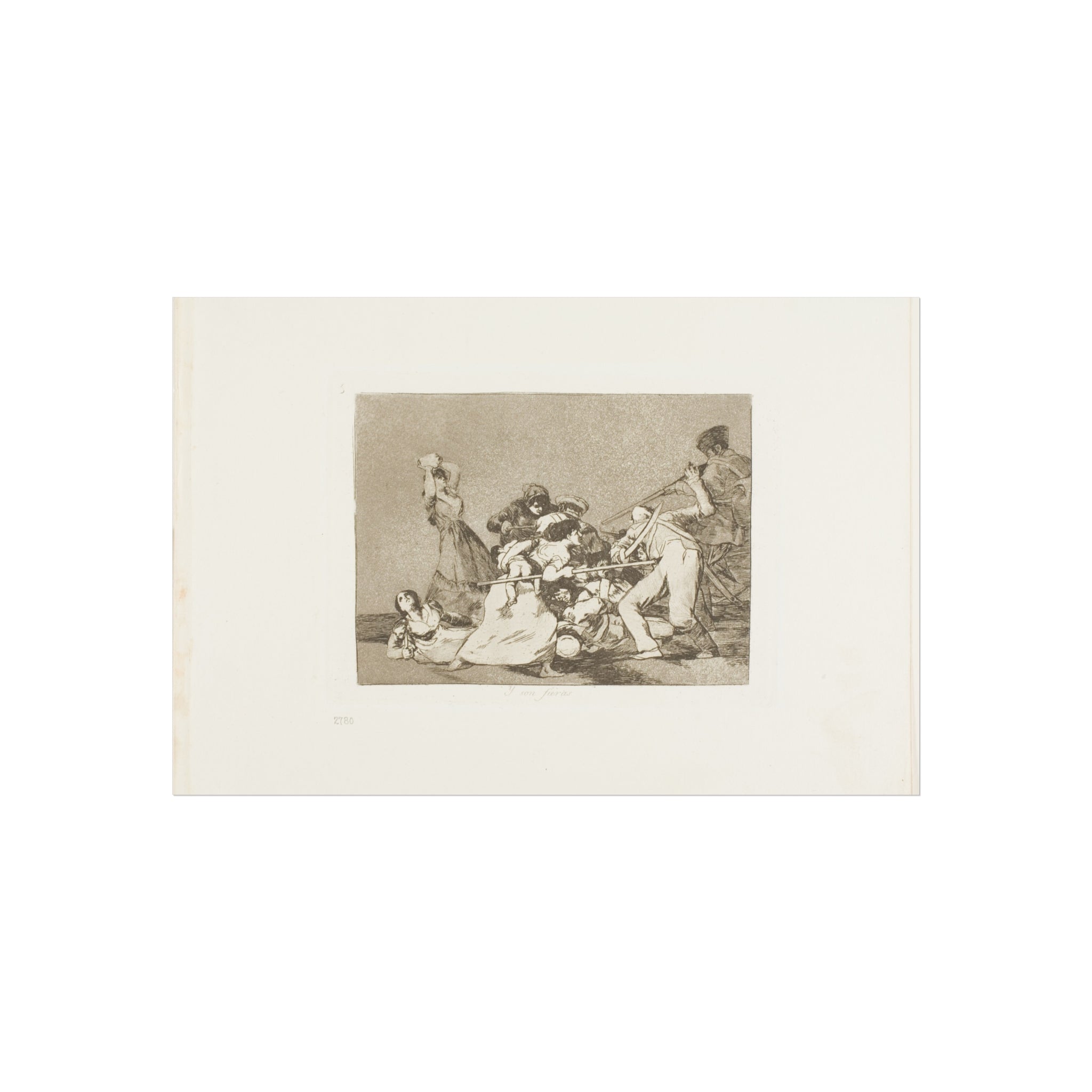 Francisco José de Goya y Lucientes - And they are like wild beasts, plate five from The Disasters of War | Fine Art Poster