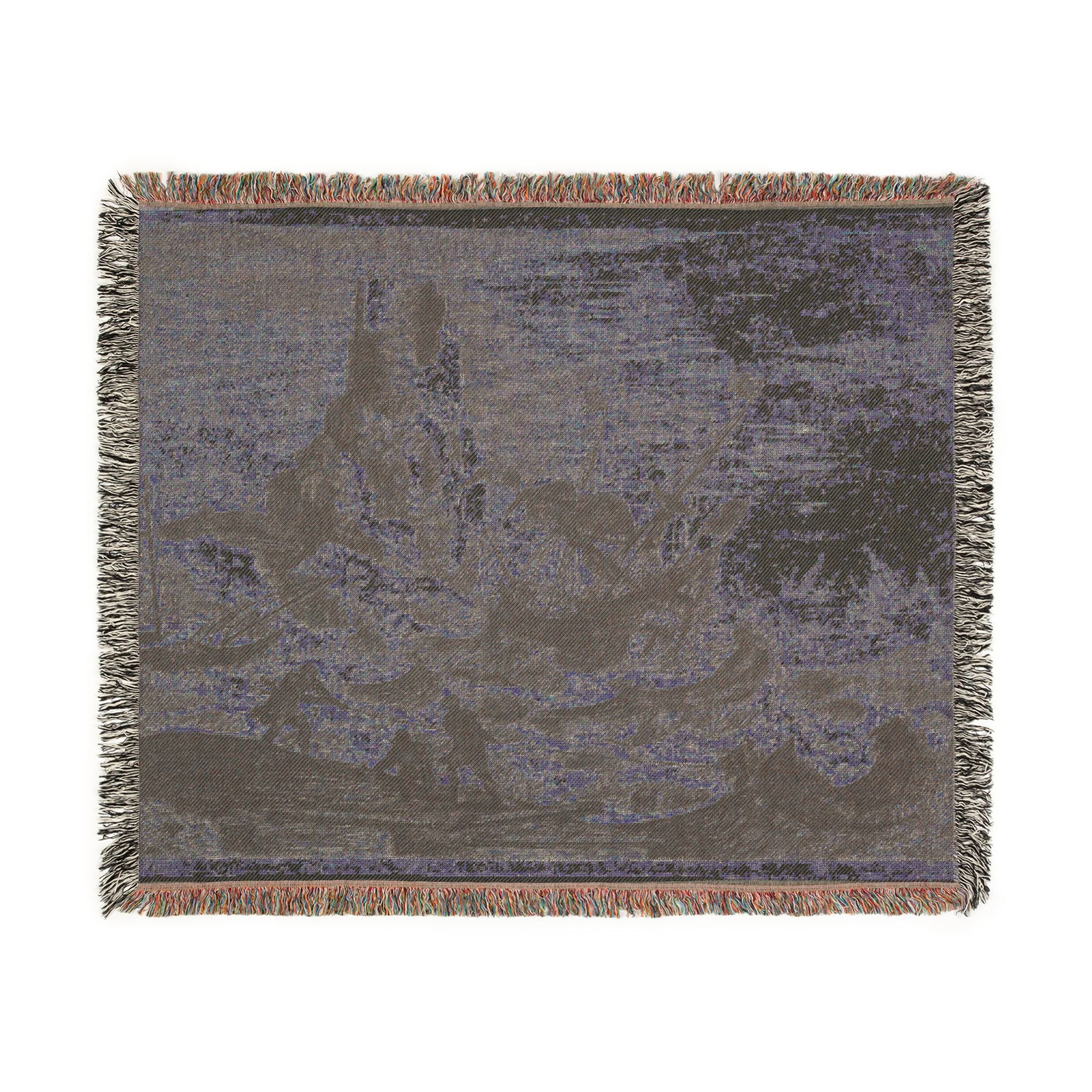 Claude Lorrain - The Shipwreck | Woven Tapestry Blanket