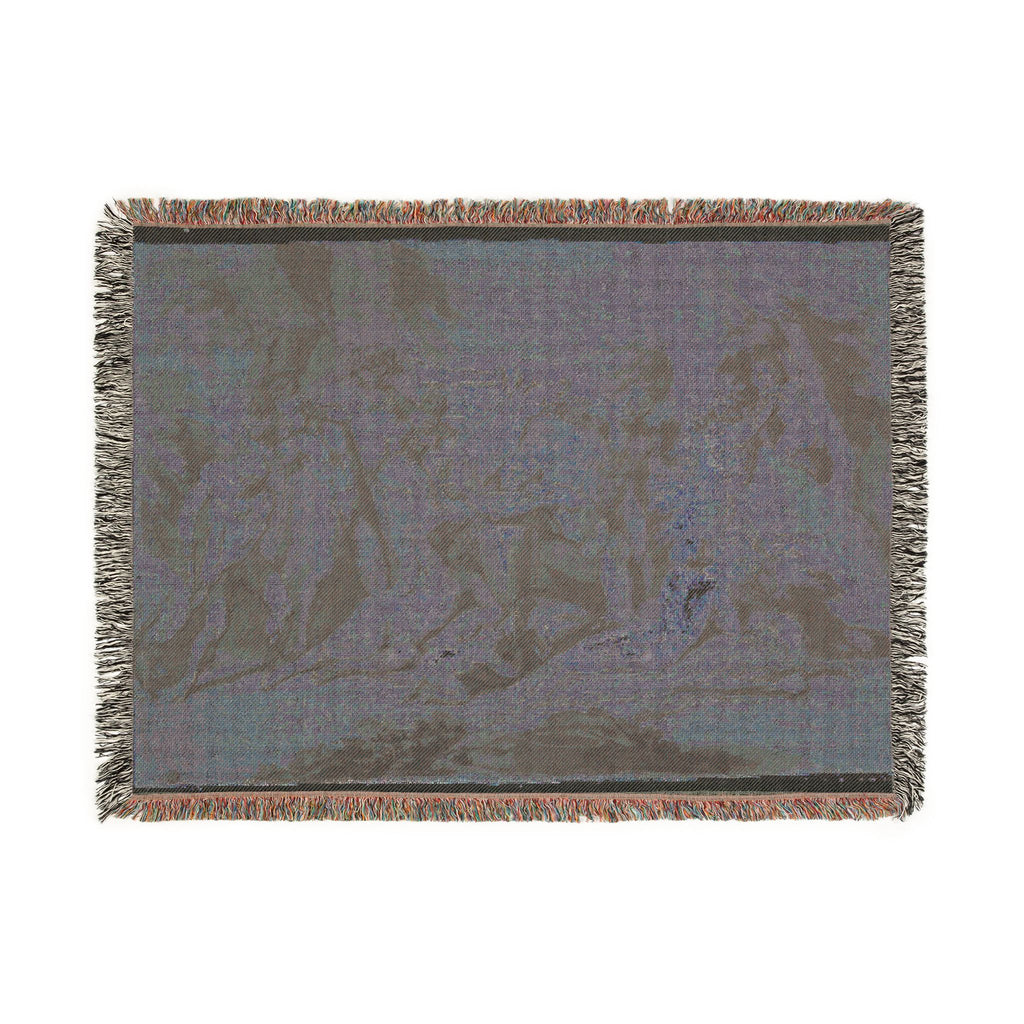 Nicolas Poussin - Drunken Silenus Satyr and Nymphs | Woven Tapestry Blanket