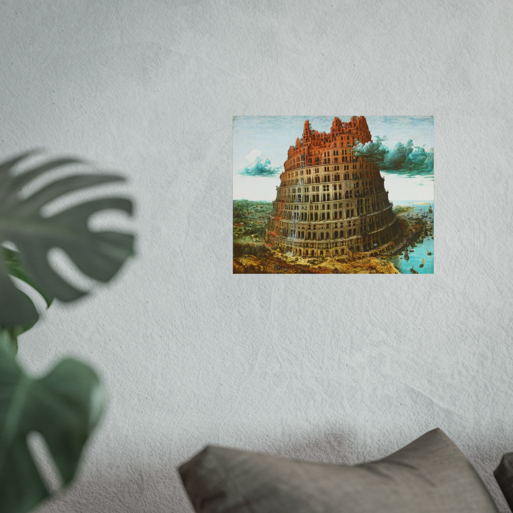 Pieter Bruegel the Elder - The Tower of Babel (Rotterdam) - Google Art Project - edited | Fine Art Poster