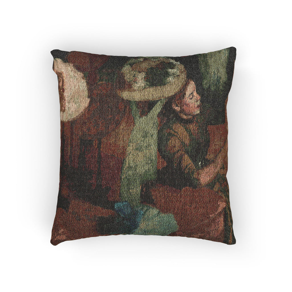 Hilaire Germain Edgar Degas - The Millinery Shop | Woven Pillow