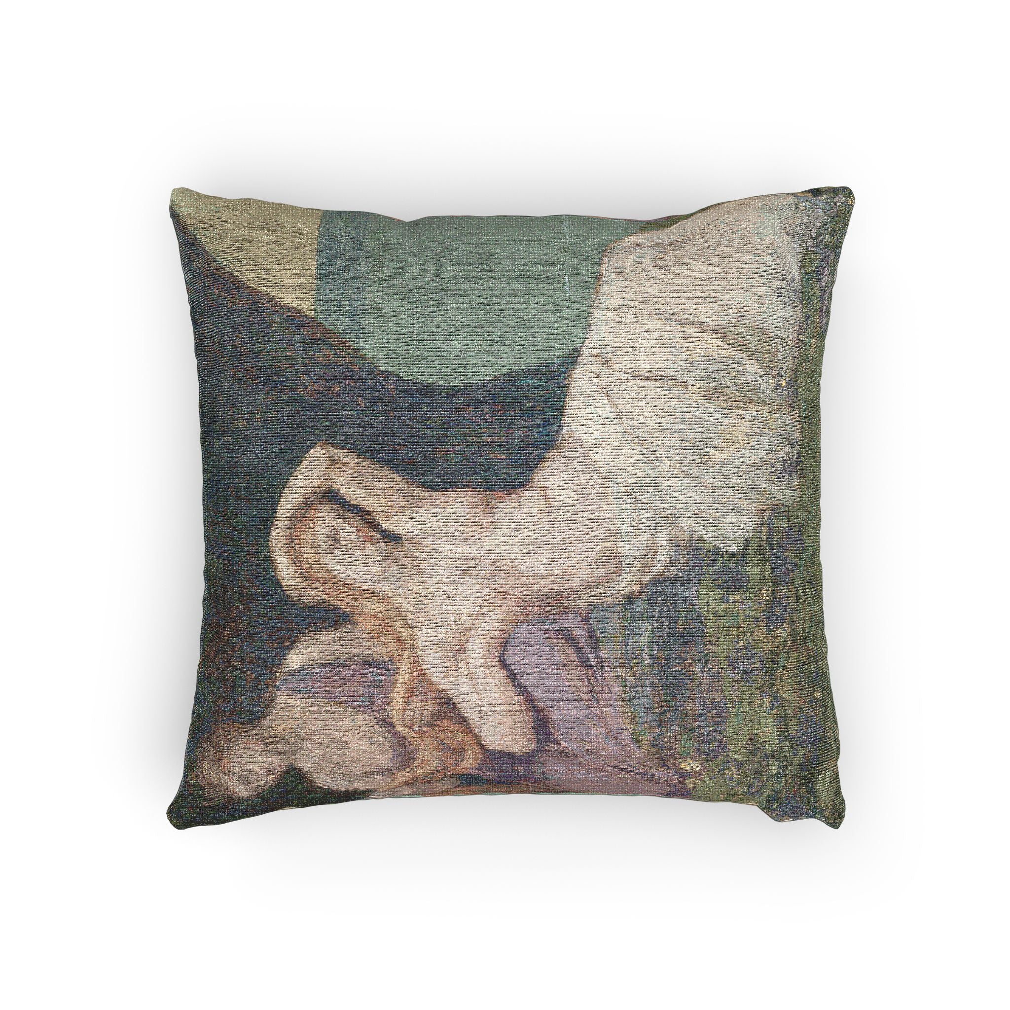 Pierre Puvis de Chavannes - In the Heather | Woven Pillow
