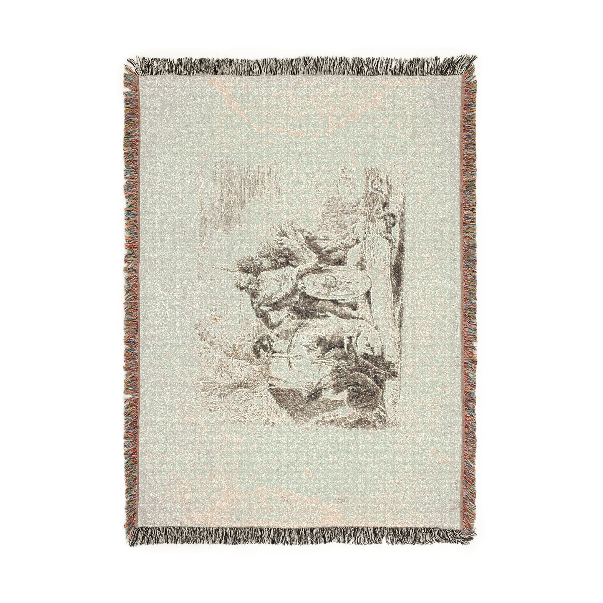 Giovanni Battista Tiepolo - The Astrologer and the Young Soldier, from Capricci | Woven Tapestry Blanket