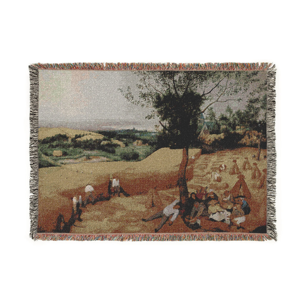 Pieter Bruegel the Elder- The Harvesters - Google Art Project | Woven Tapestry Blanket