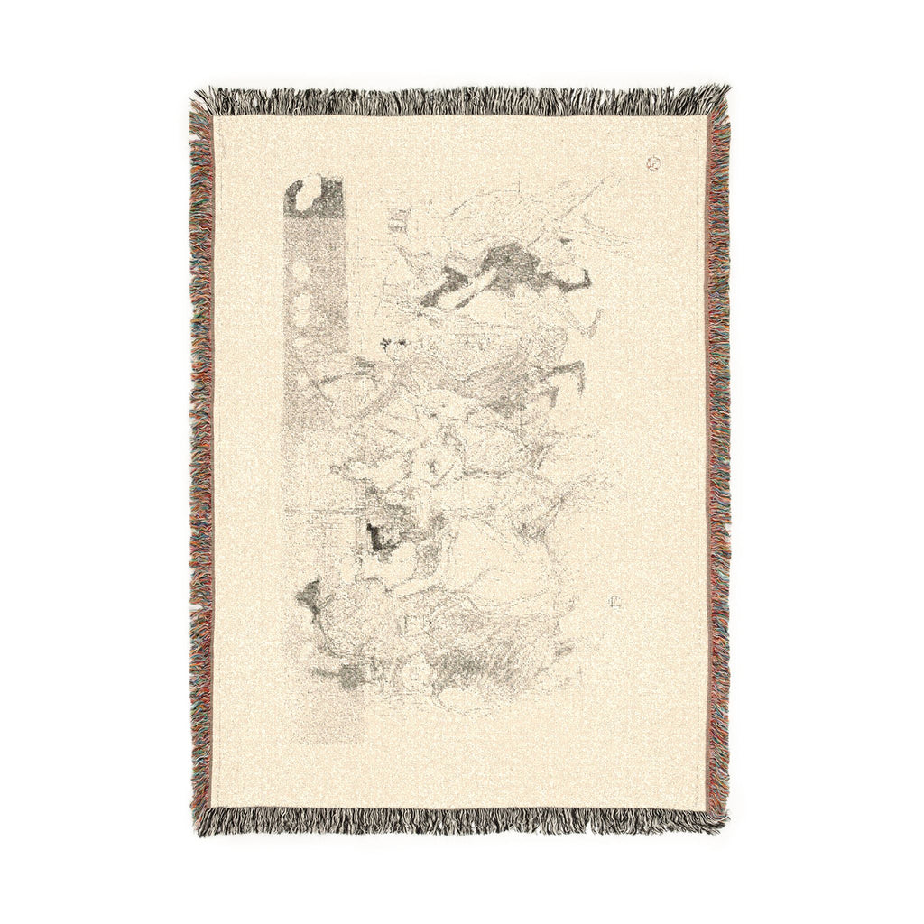Henri de Toulouse-Lautrec - A Gala Evening at the Moulin Rouge | Woven Tapestry Blanket