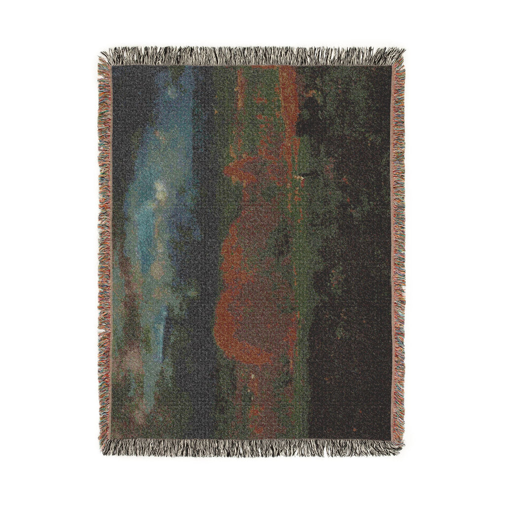 George Inness - Sunlit Valley | Woven Tapestry Blanket