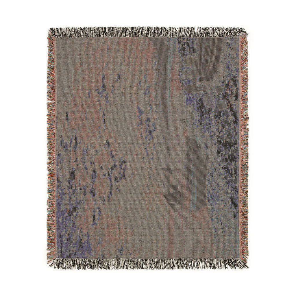 Claude Monet - The Beach at Sainte-Adresse | Woven Tapestry Blanket