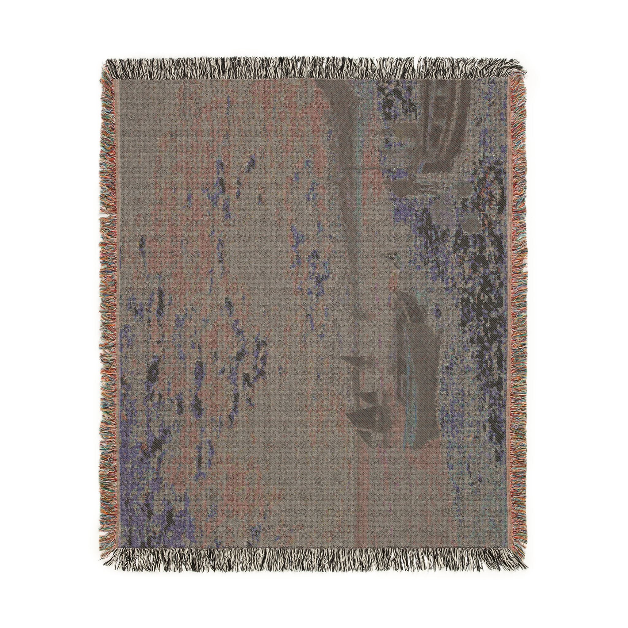 Claude Monet - The Beach at Sainte-Adresse | Woven Tapestry Blanket