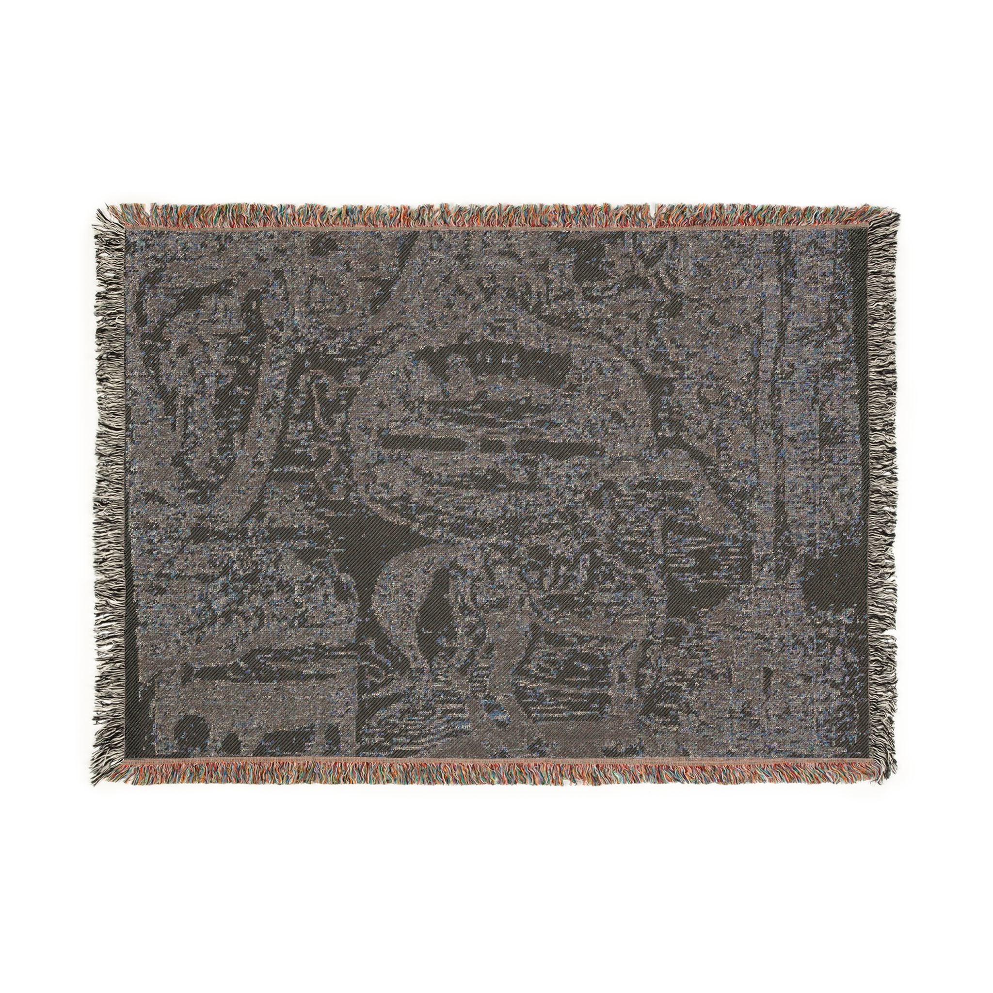 Paul Gauguin - Horse, with Other Animals and Ornaments | Woven Tapestry Blanket