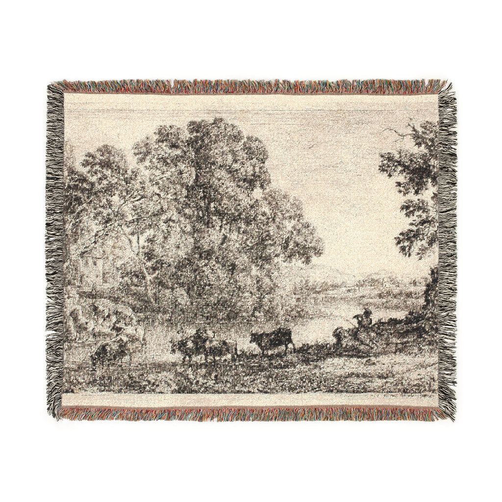 Claude Lorrain - The Cowherd | Woven Tapestry Blanket