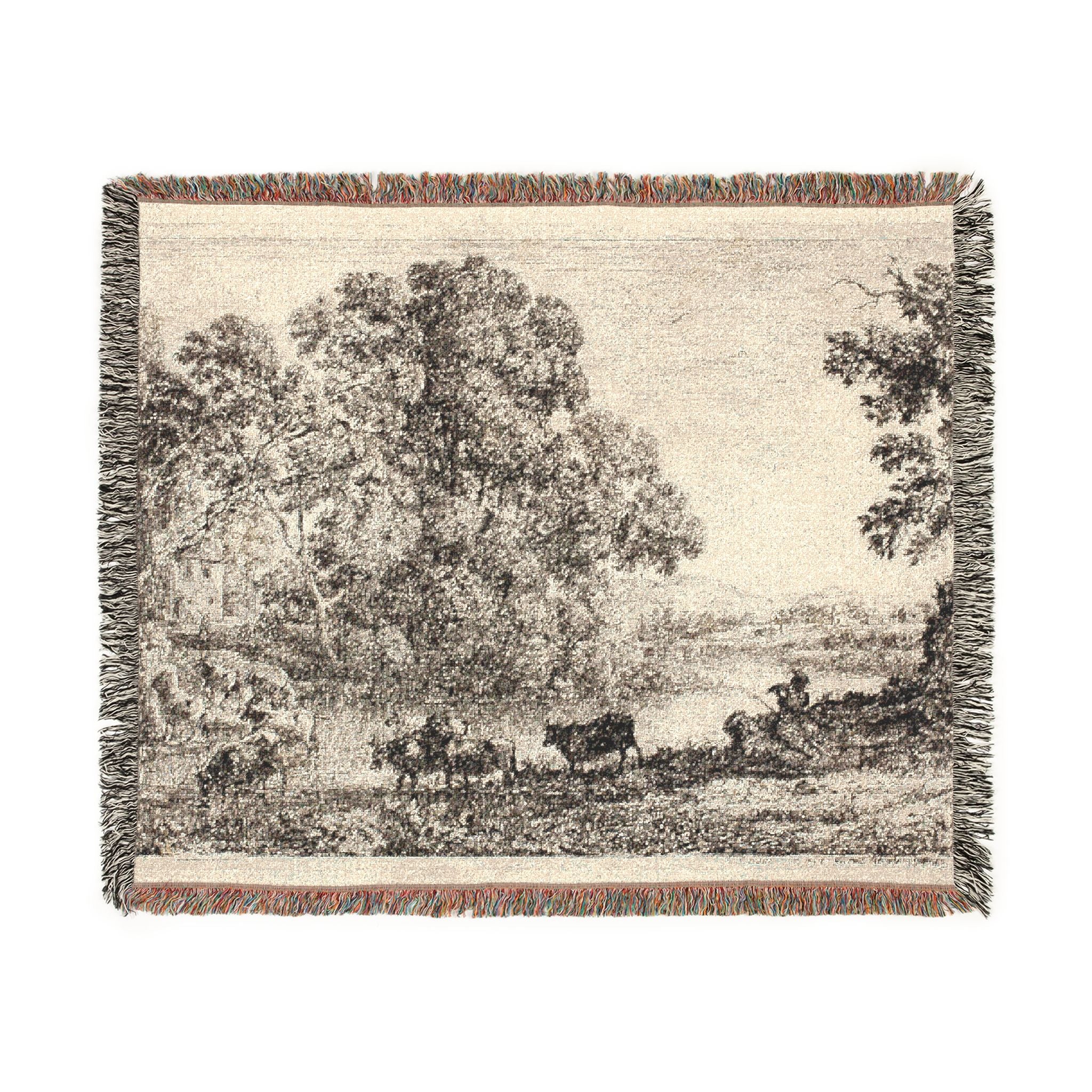 Claude Lorrain - The Cowherd | Woven Tapestry Blanket