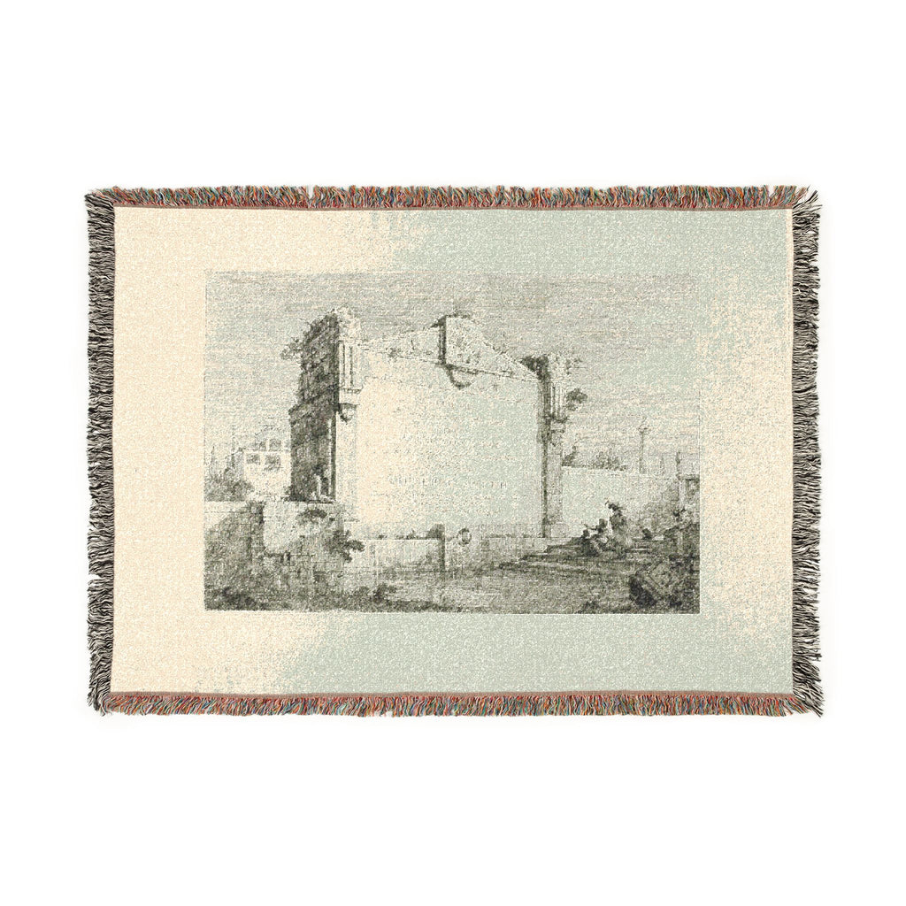 Canaletto - Title Page, from Vedute | Woven Tapestry Blanket