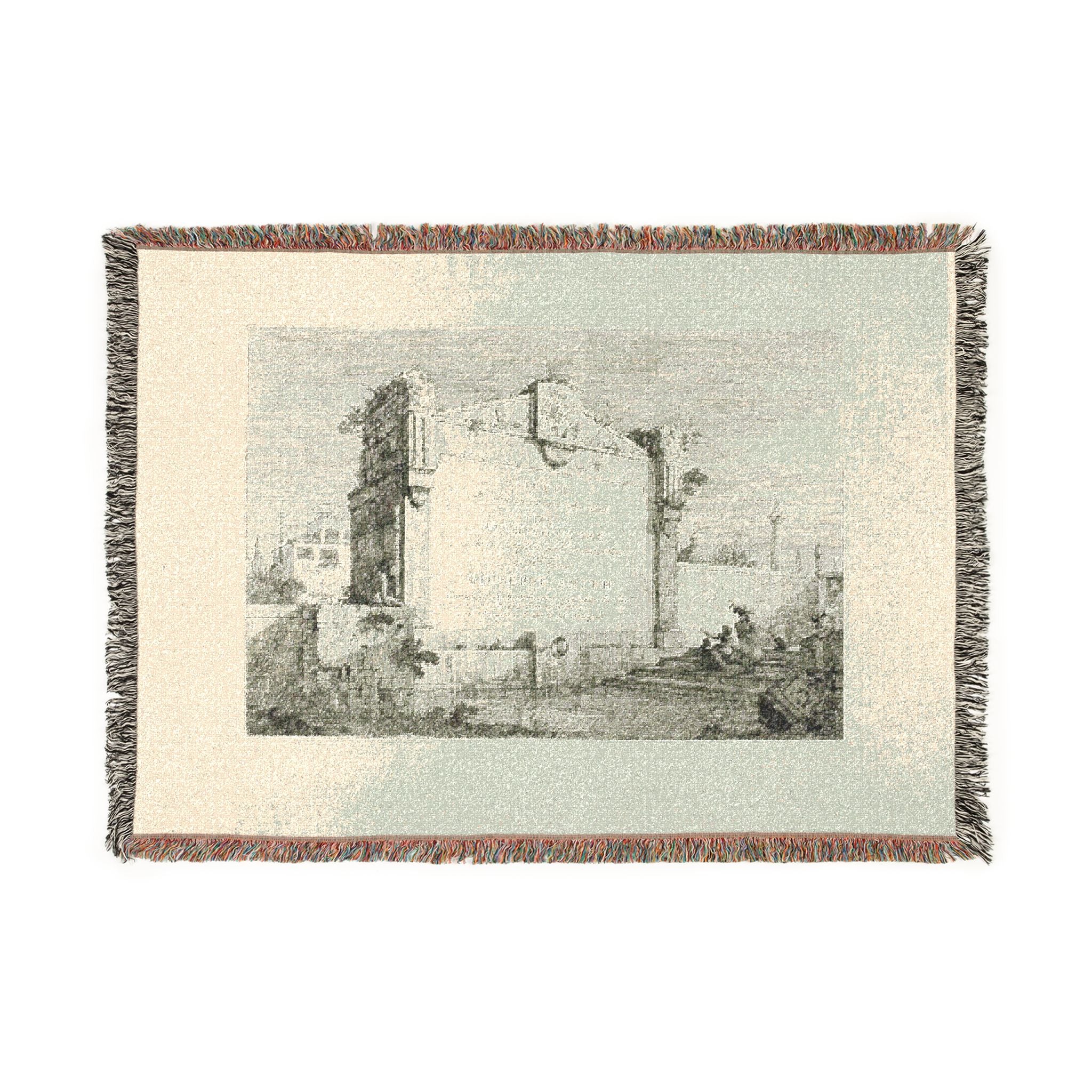 Canaletto - Title Page, from Vedute | Woven Tapestry Blanket