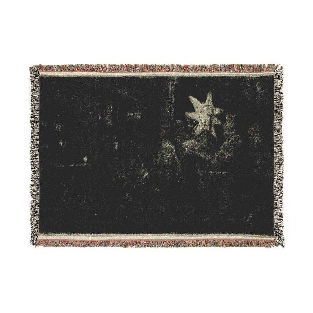Rembrandt van Rijn - The Star of the Kings A Night Piece | Woven Tapestry Blanket
