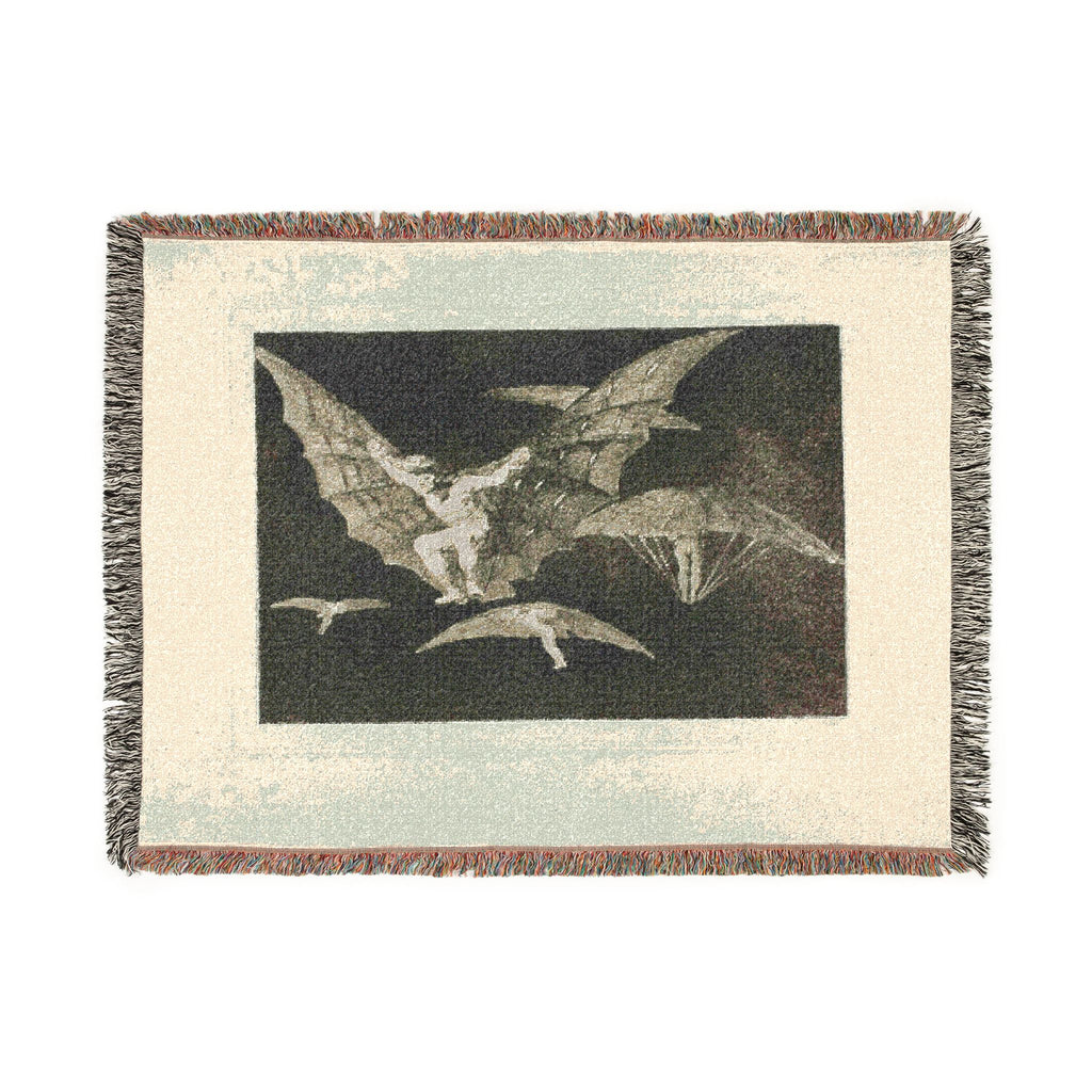 Francisco José de Goya y Lucientes - A Way of Flying, from Disparates, published as plate 13 in Los Proverbios (Proverbs | Woven Tapestry Blanket