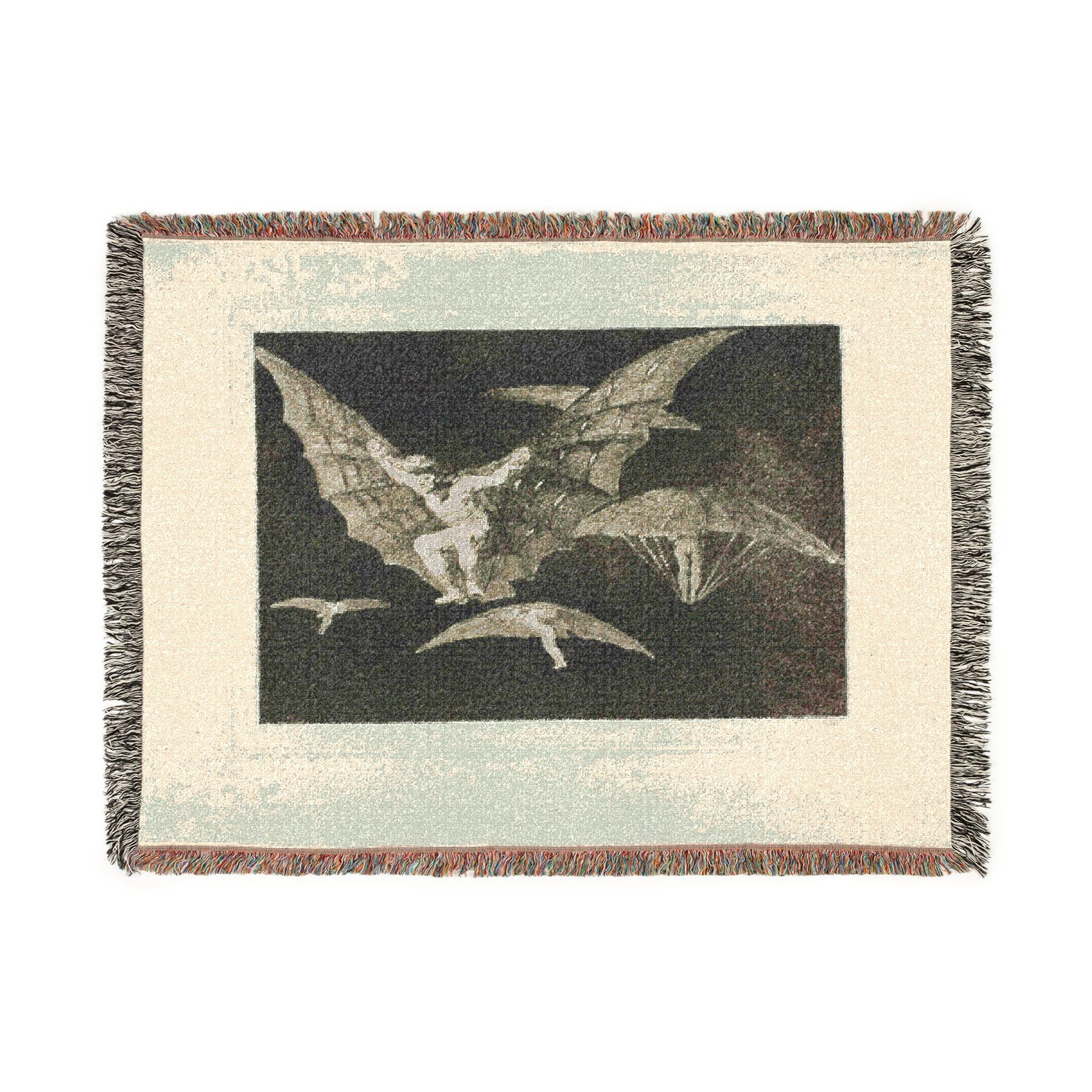 Francisco José de Goya y Lucientes - A Way of Flying, from Disparates, published as plate 13 in Los Proverbios (Proverbs | Woven Tapestry Blanket
