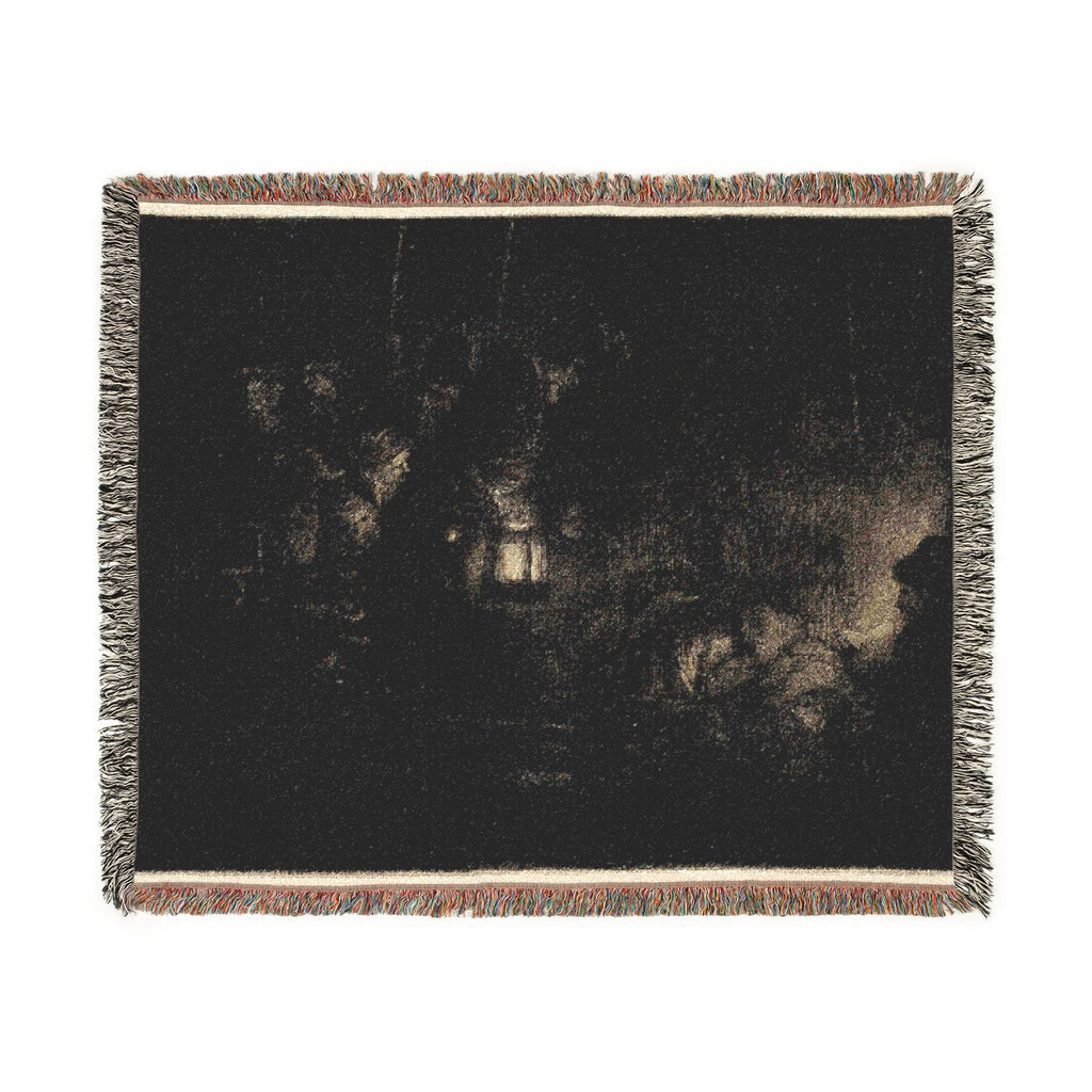 Rembrandt van Rijn - The Adoration of the Shepherds A Night Piece | Woven Tapestry Blanket