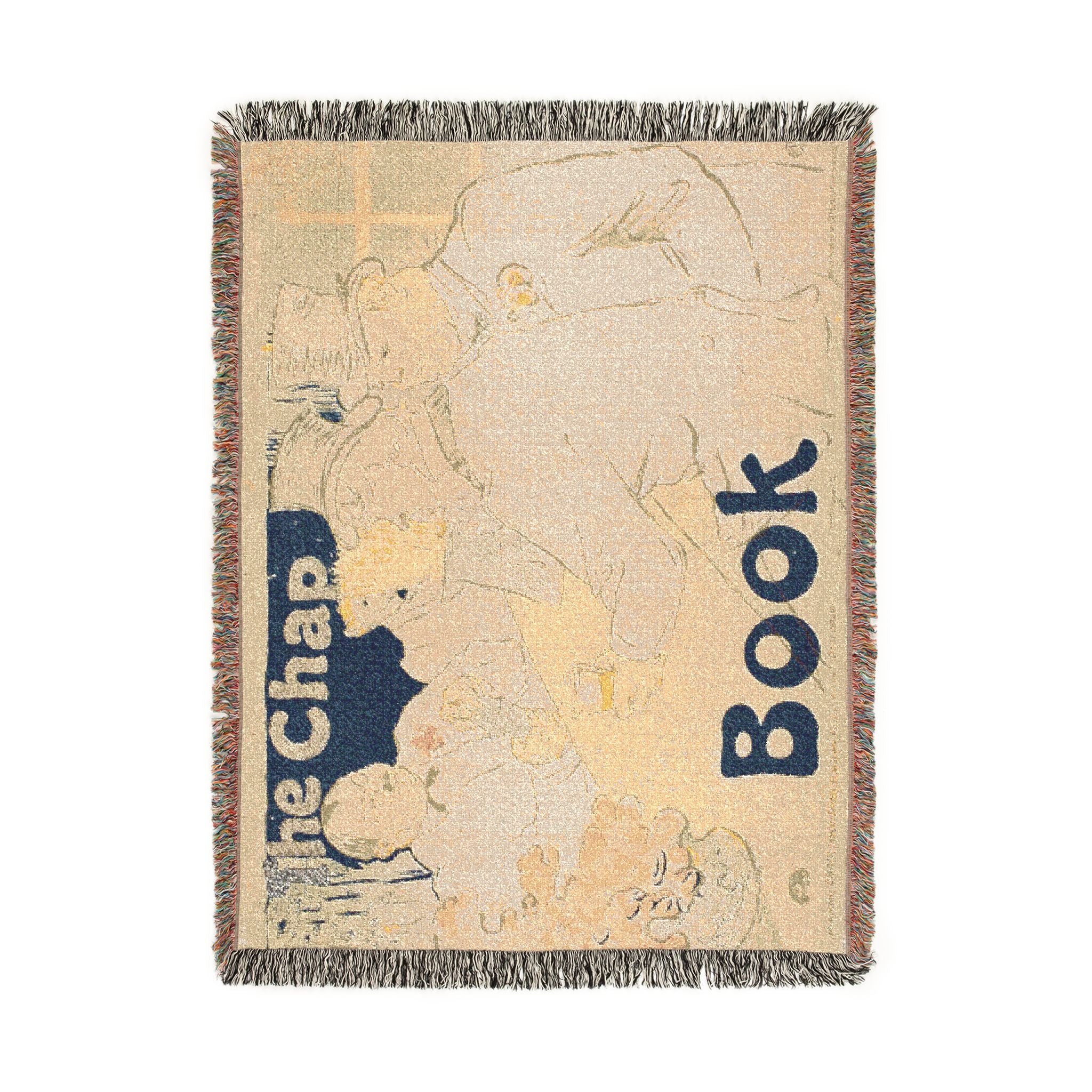 Henri de Toulouse-Lautrec - Irish and American Bar, Rue Royale—The Chap Book | Woven Tapestry Blanket