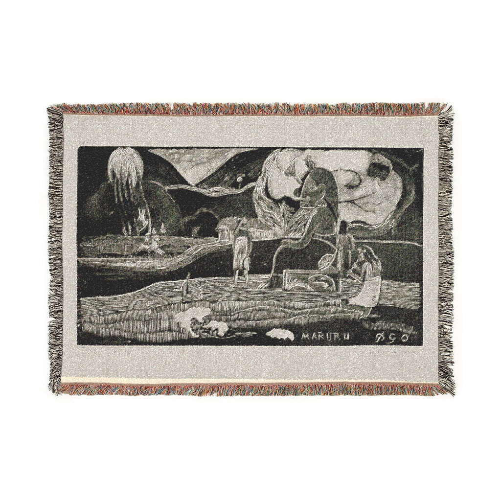 Paul Gauguin - Maruru (Offerings of Gratitude), from the Noa Noa Suite | Woven Tapestry Blanket